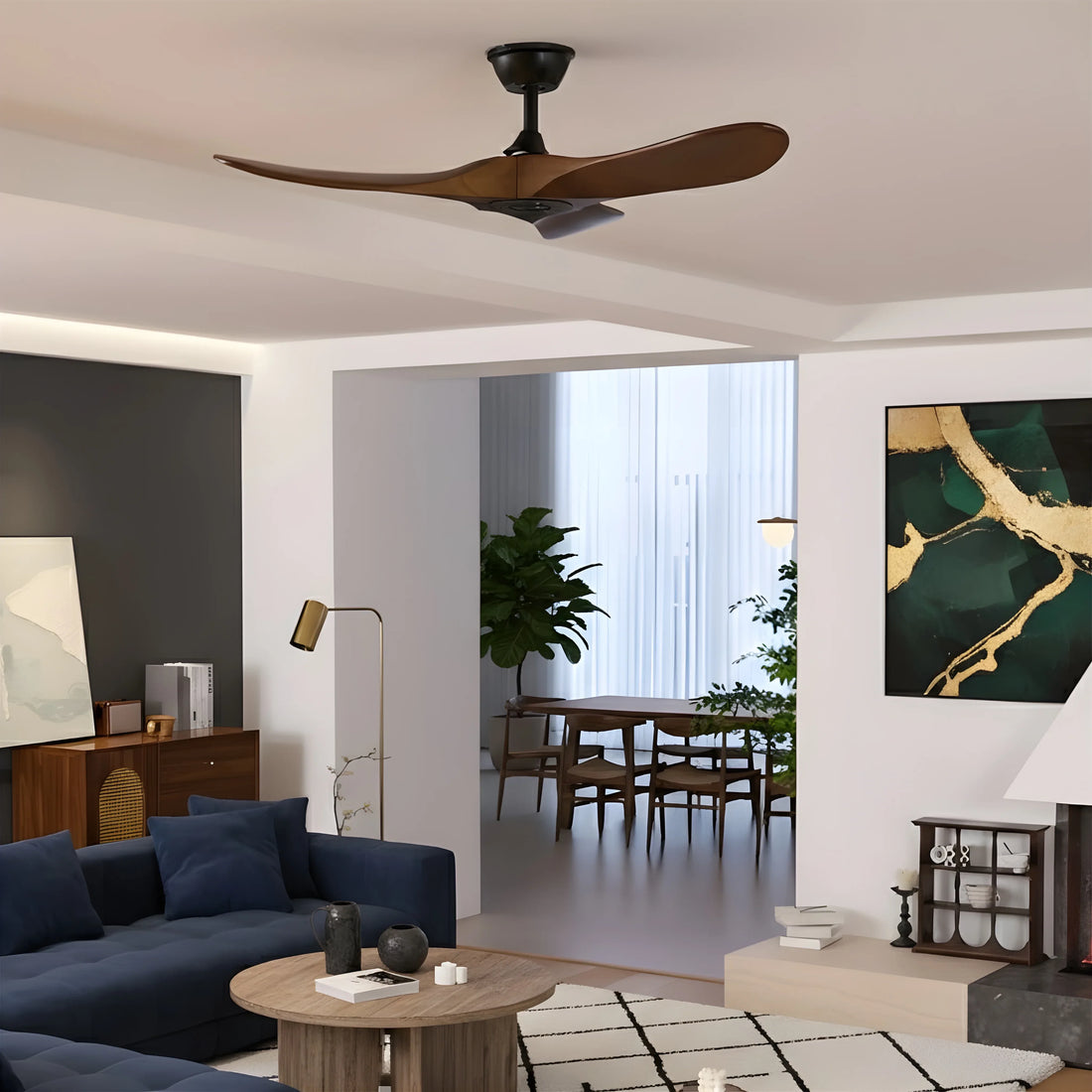 Aero Breeze Ceiling Fan, Remote Control Included, DC Motor, 42"/52"