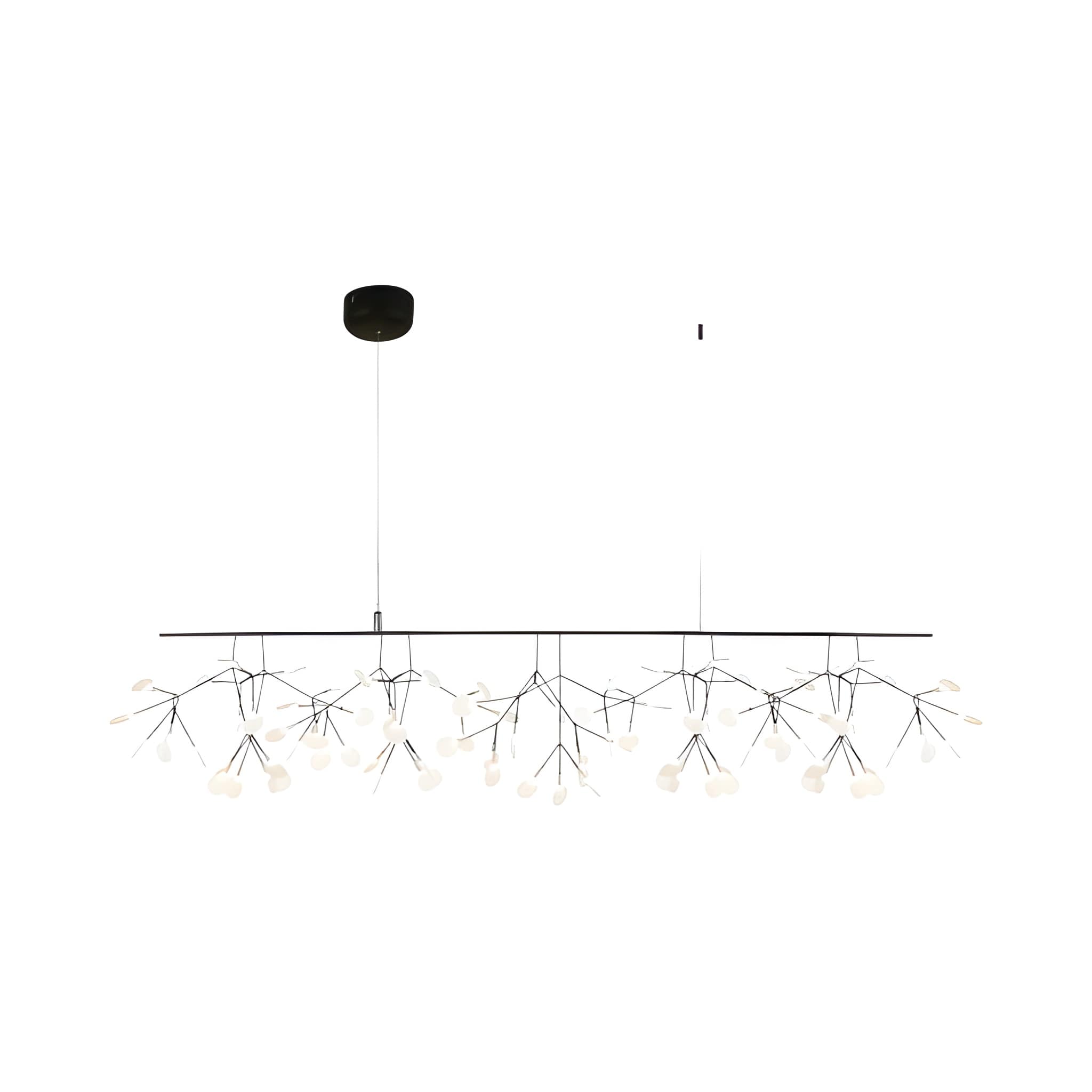Branch Firefly LED Chandelier - Modern Acrylic Leaf Sputnik