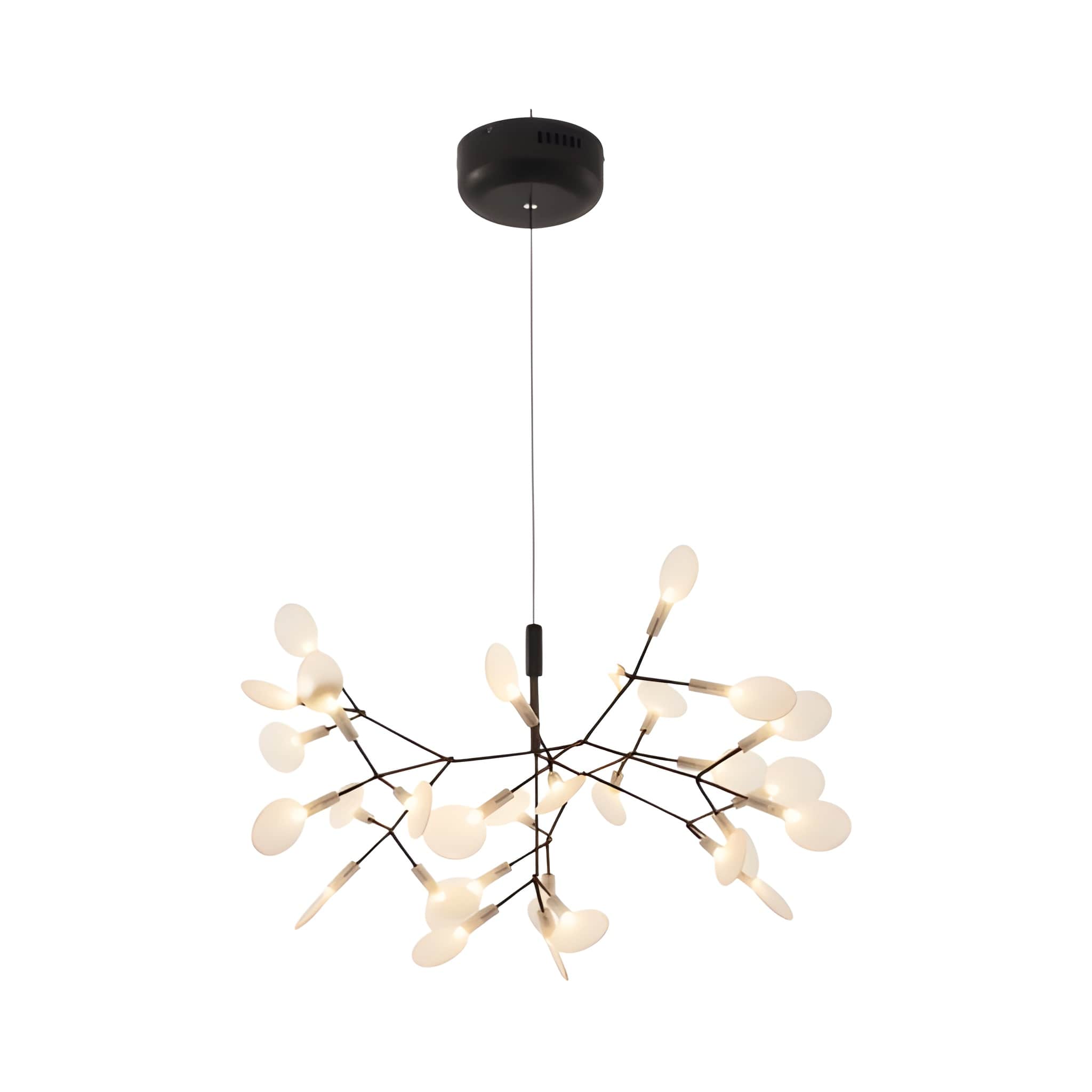 Branch Firefly LED Chandelier - Modern Acrylic Leaf Sputnik