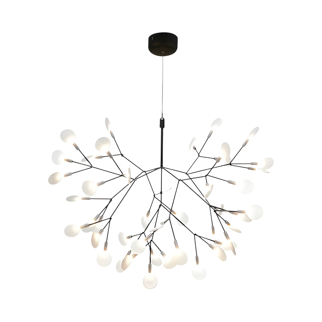 Branch Firefly LED Chandelier - Modern Acrylic Leaf Sputnik