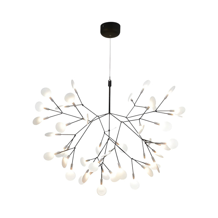 Branch Firefly LED Chandelier - Modern Acrylic Leaf Sputnik