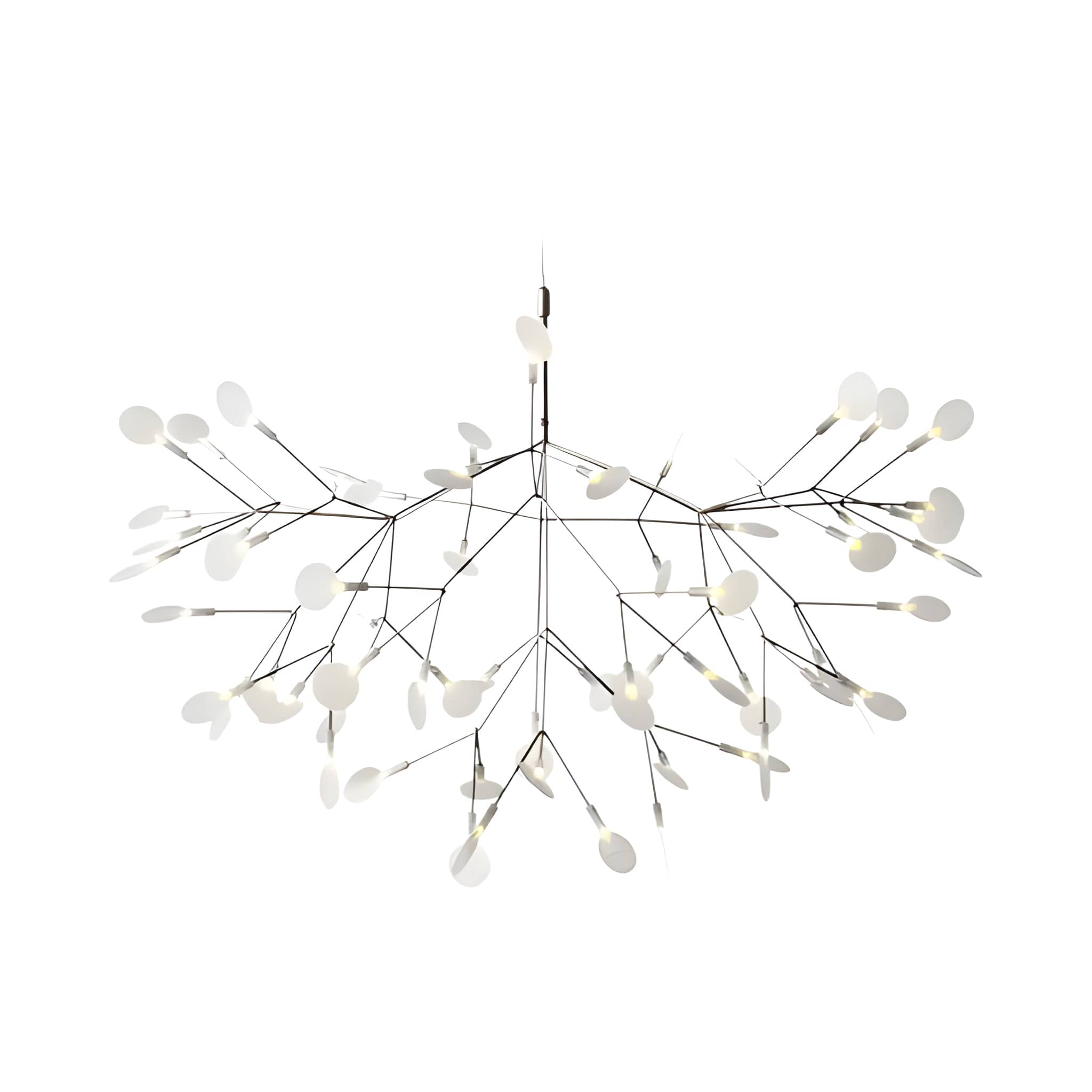 Branch Firefly LED Chandelier - Modern Acrylic Leaf Sputnik