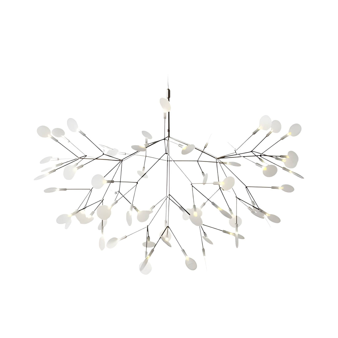 Branch Firefly LED Chandelier - Modern Acrylic Leaf Sputnik