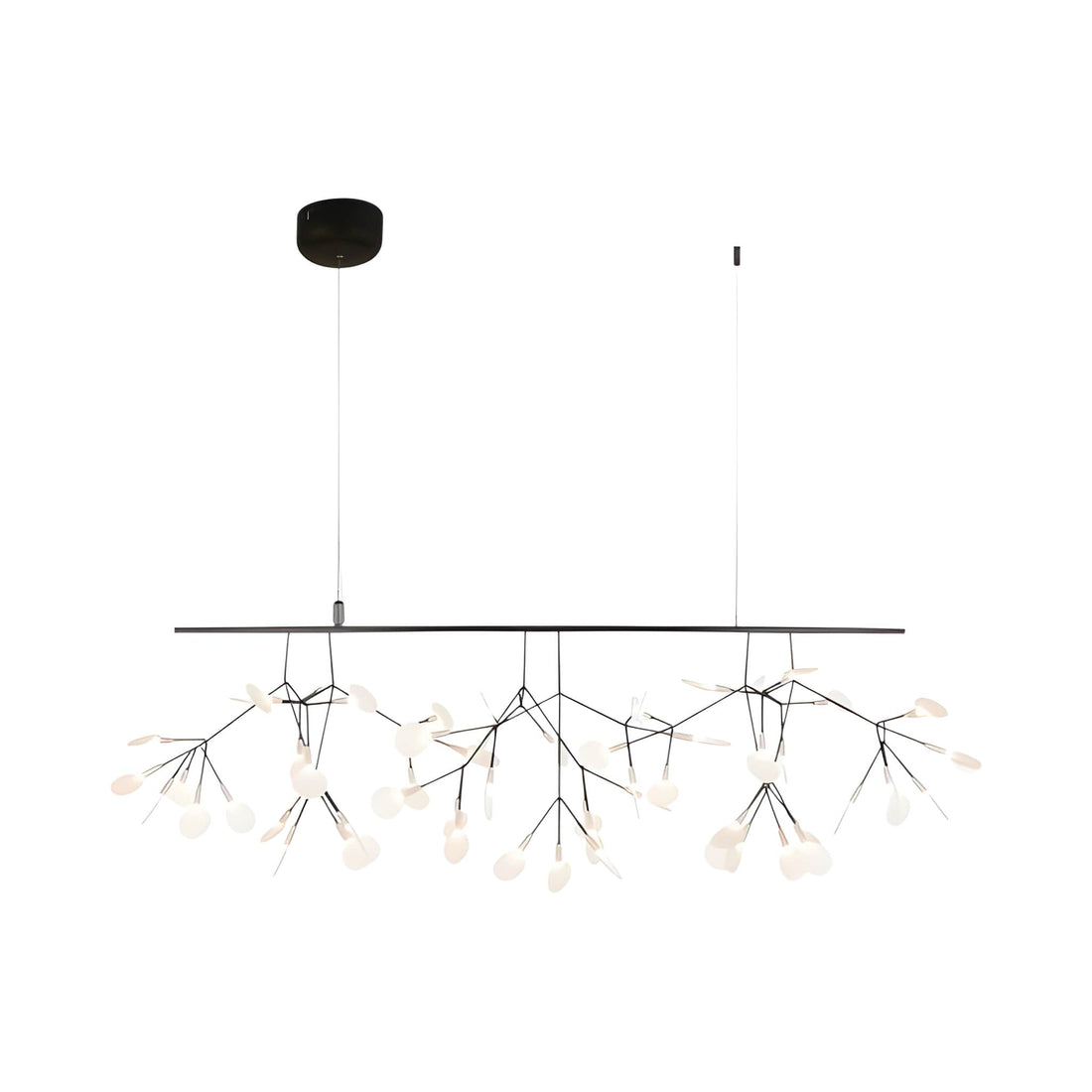 Branch Firefly LED Chandelier - Modern Acrylic Leaf Sputnik