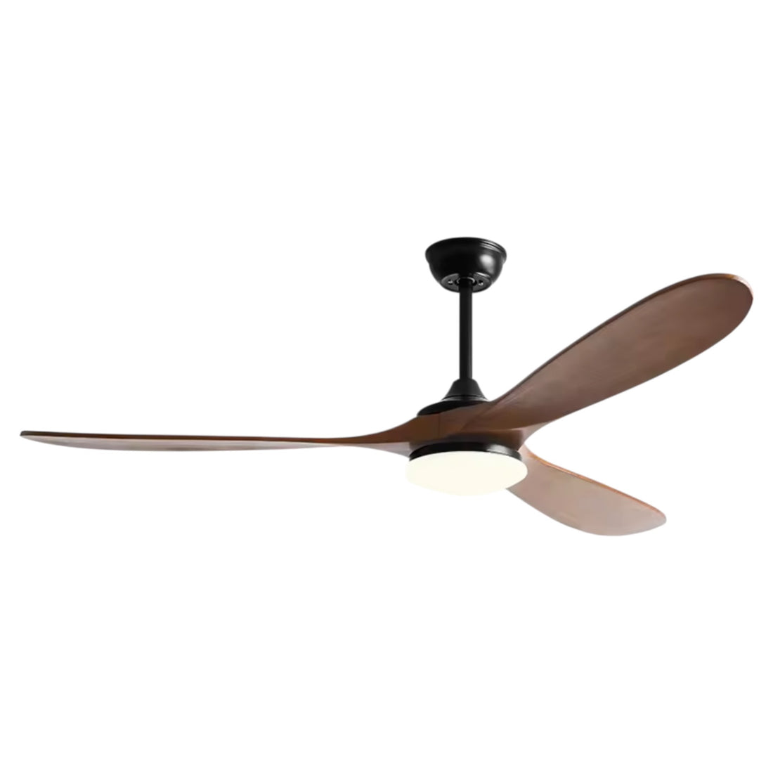 Ceiling Fan with Light, 3 Wood Blades, Remote Control, DC Motor, 42"/52"/60
