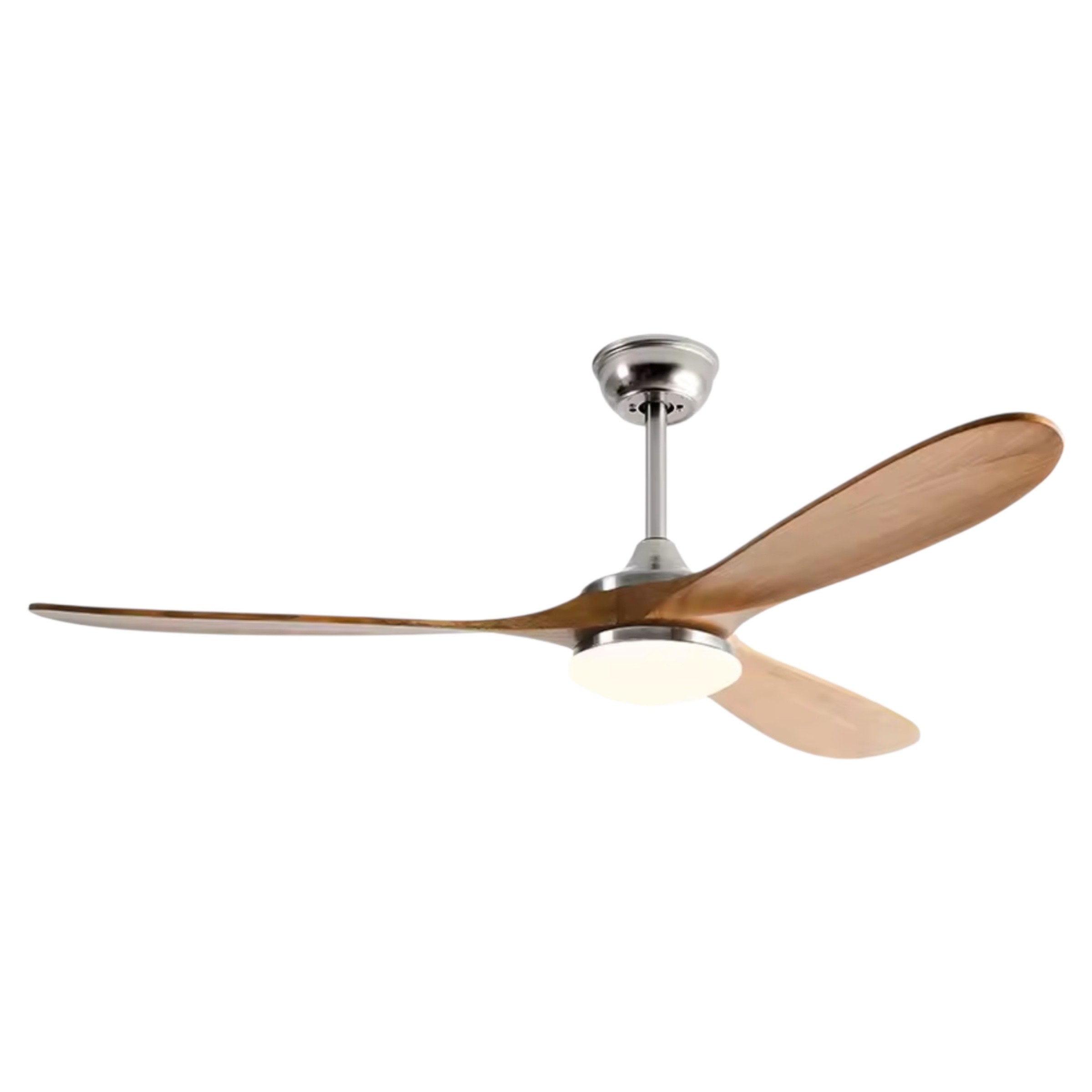 Ceiling Fan with Light, 3 Wood Blades, Remote Control, DC Motor, 42"/52"/60