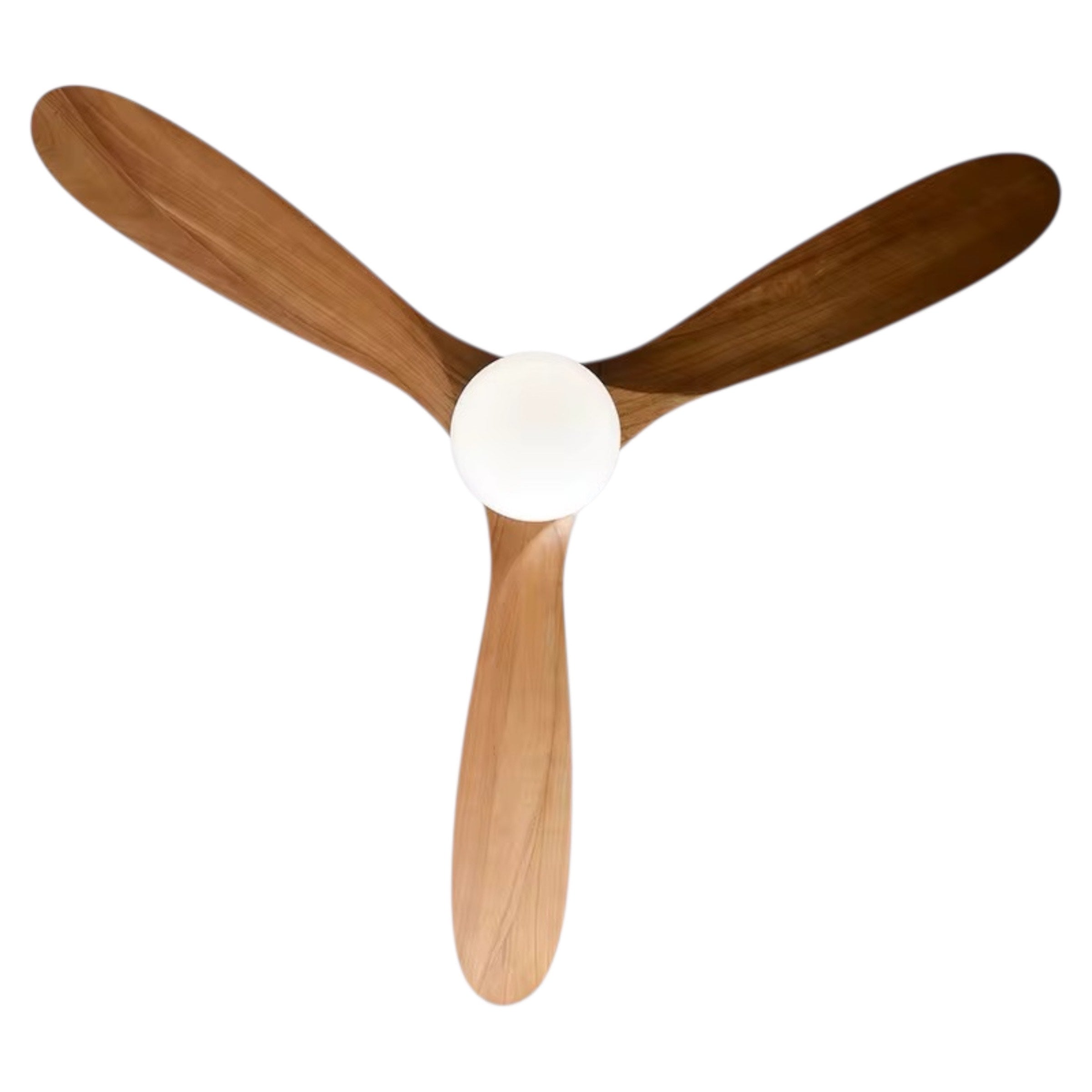 Ceiling Fan with Light, 3 Wood Blades, Remote Control, DC Motor, 42"/52"/60