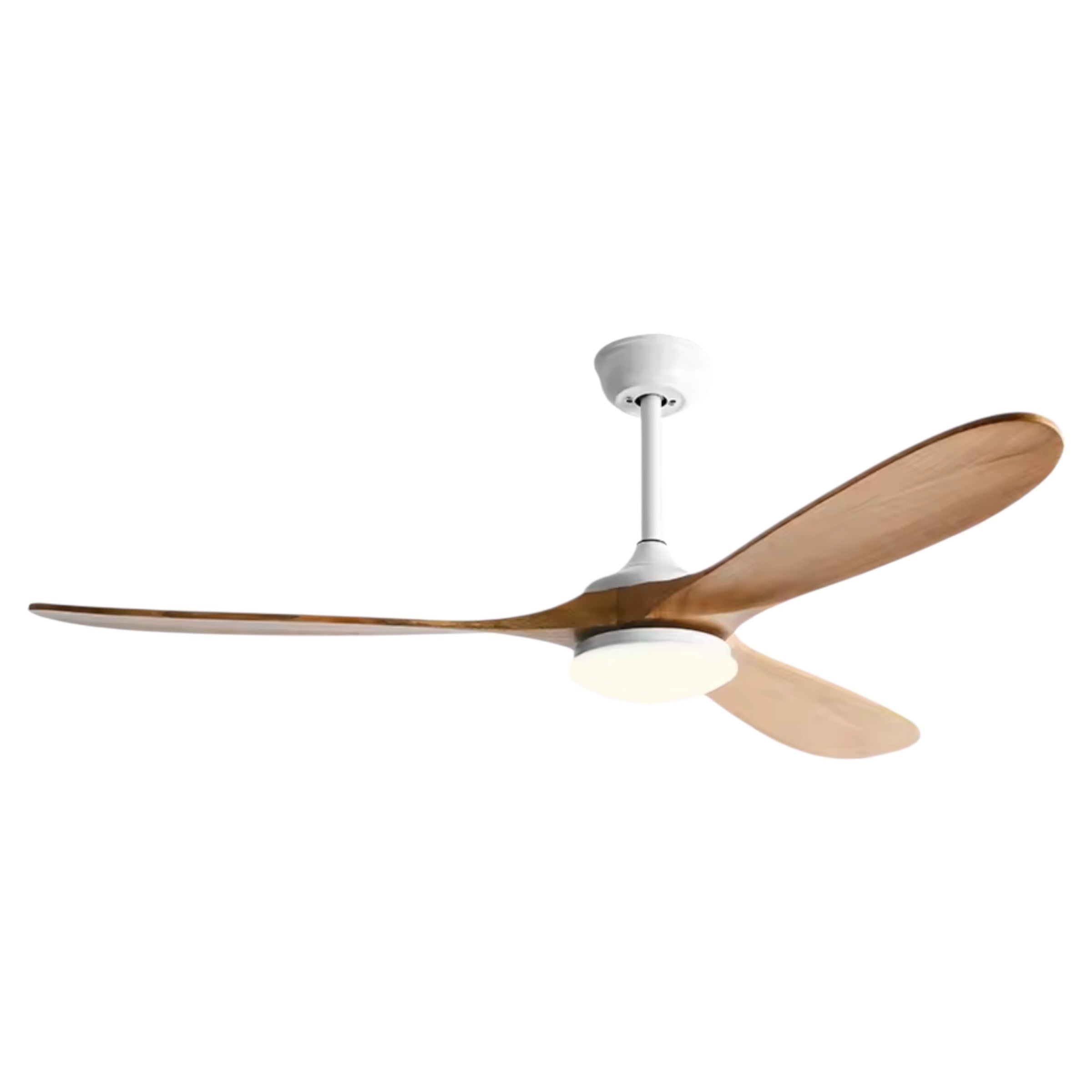Ceiling Fan with Light, 3 Wood Blades, Remote Control, DC Motor, 42"/52"/60