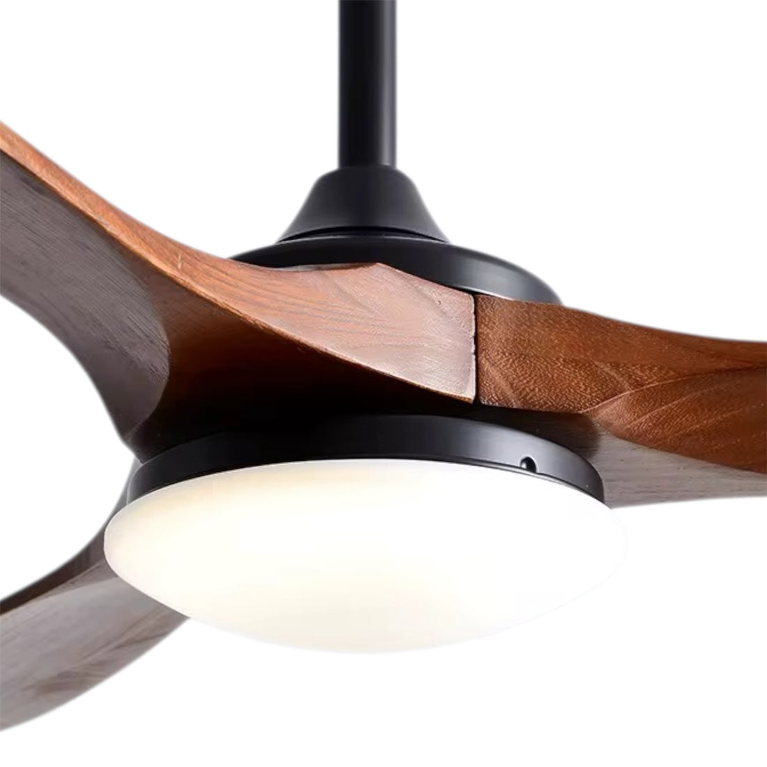 Ceiling Fan with Light, 3 Wood Blades, Remote Control, DC Motor, 42"/52"/60