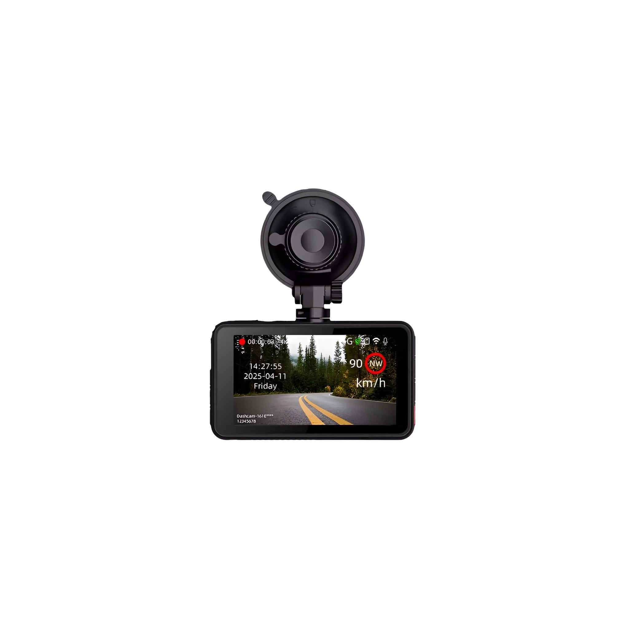 4K Front and Rear Car Dash Camera with Wi-Fi, Night Vision, Parking Monitor, DVR Recorder