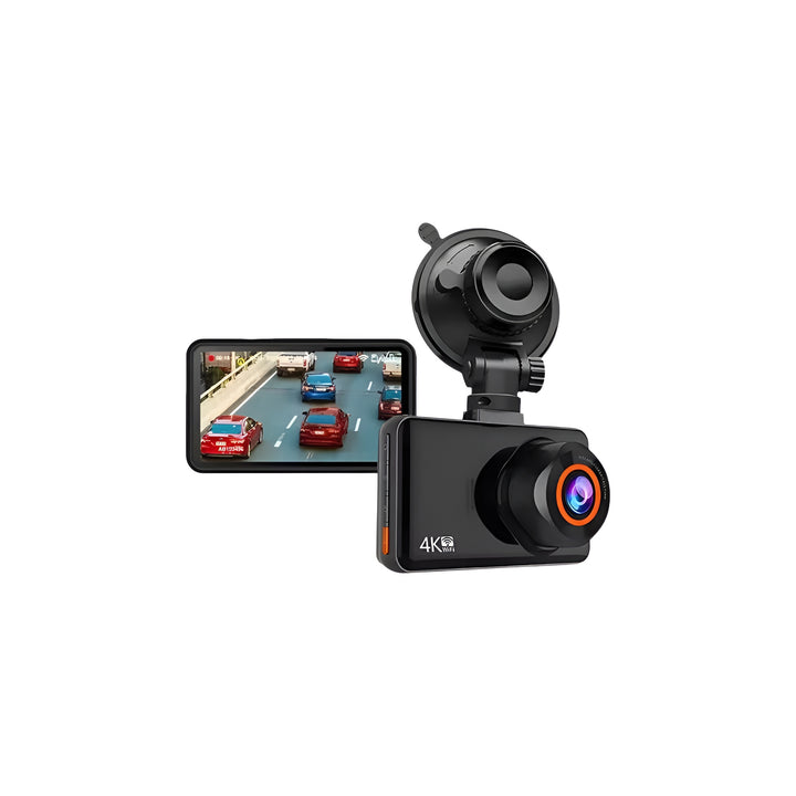 4K Front and Rear Car Dash Camera with Wi-Fi, Night Vision, Parking Monitor, DVR Recorder