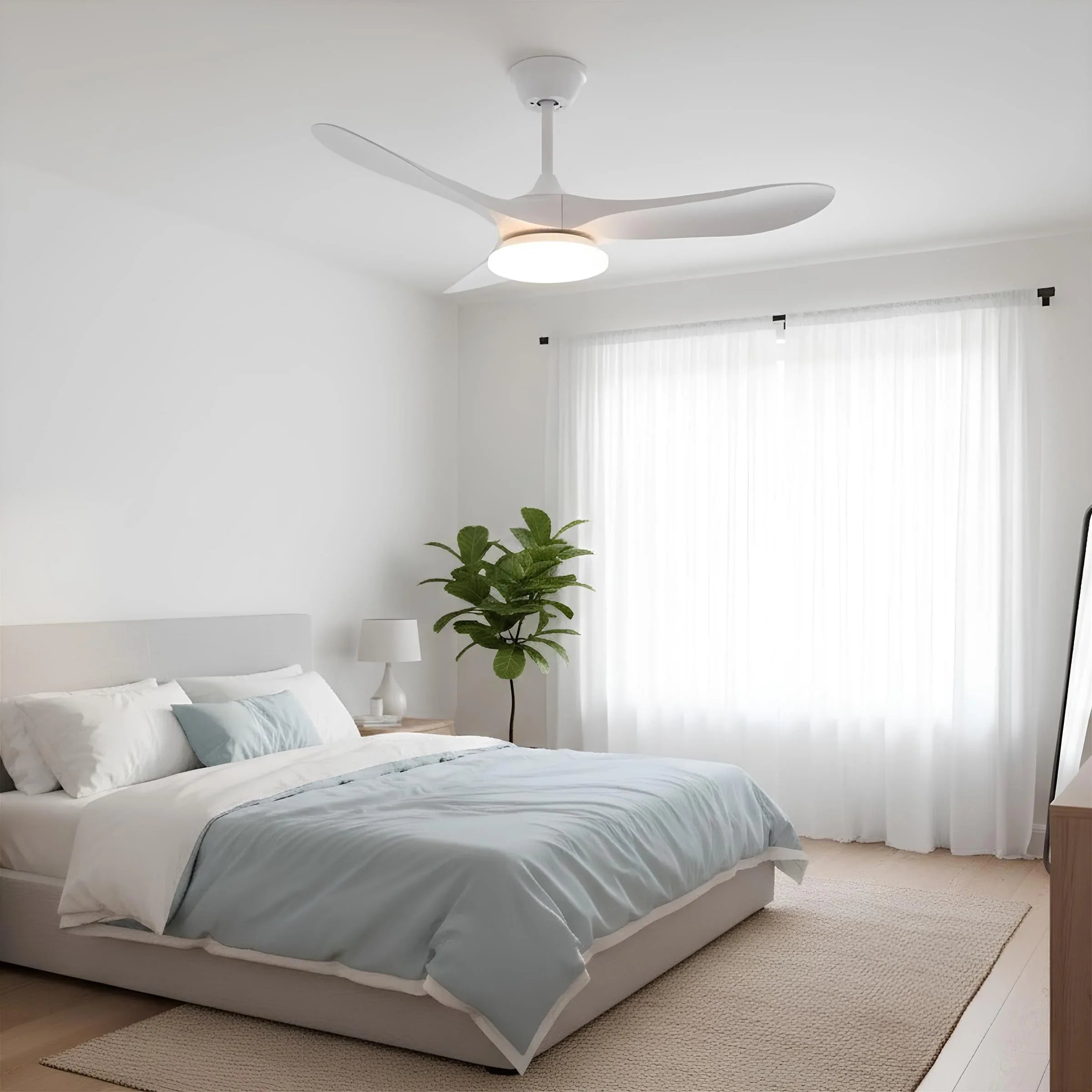 Maverick Ceiling Fan with Light, Remote Control, DC Motor, 36"/42"/52"/60"