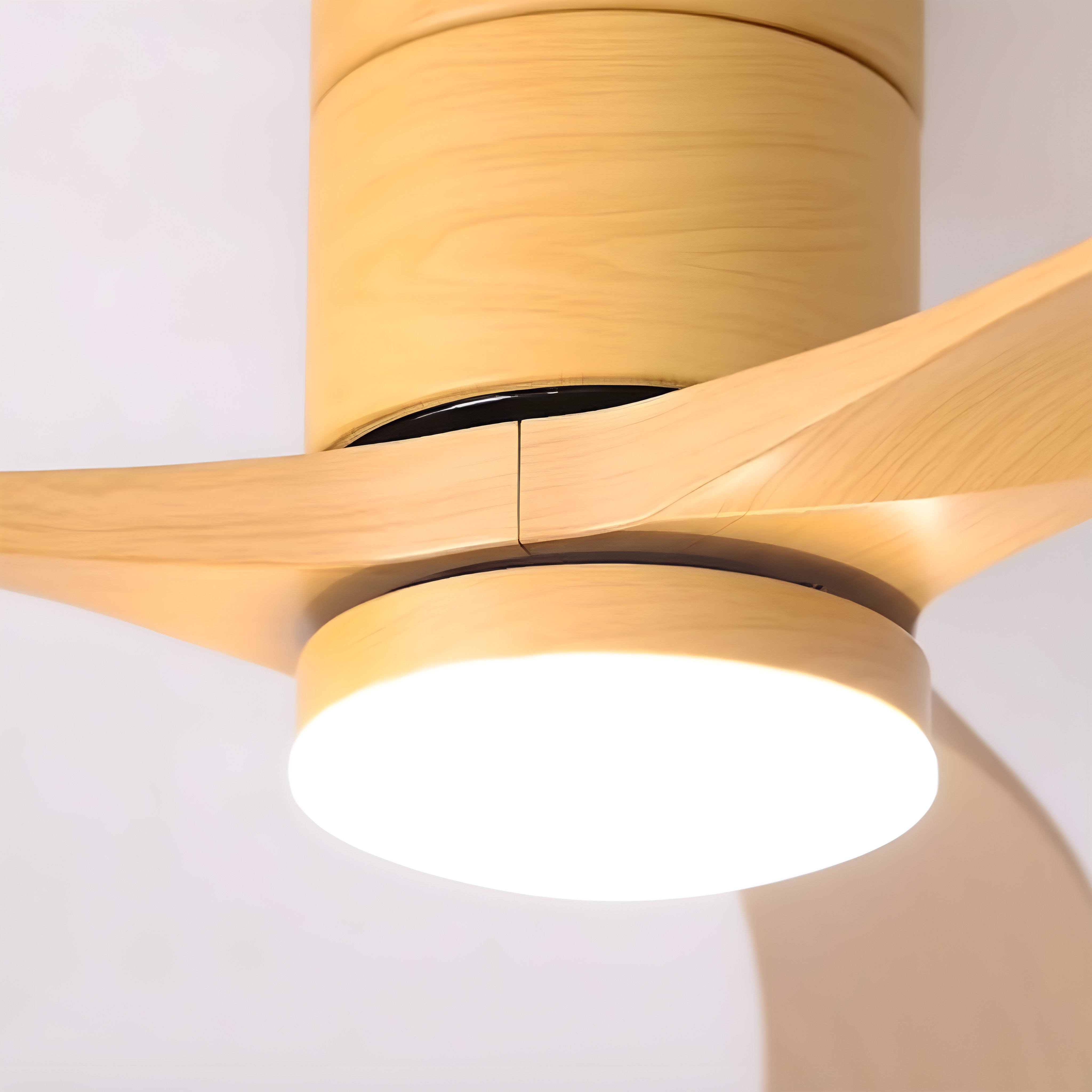 Ceiling Fan with LED Light, Remote Control, DC Motor, 38"/46"/56"