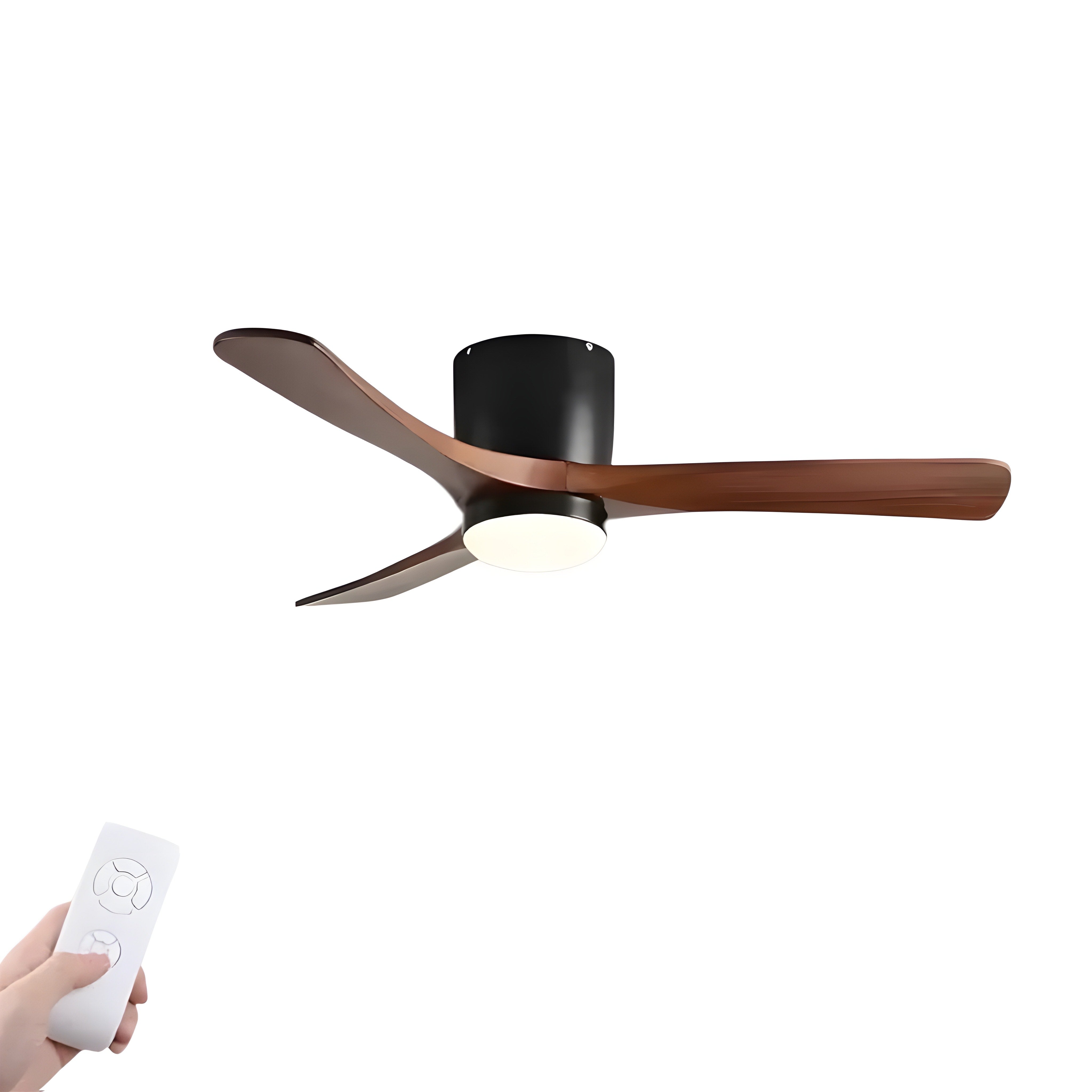Wood Ceiling Fan with LED Light, 42"/52"