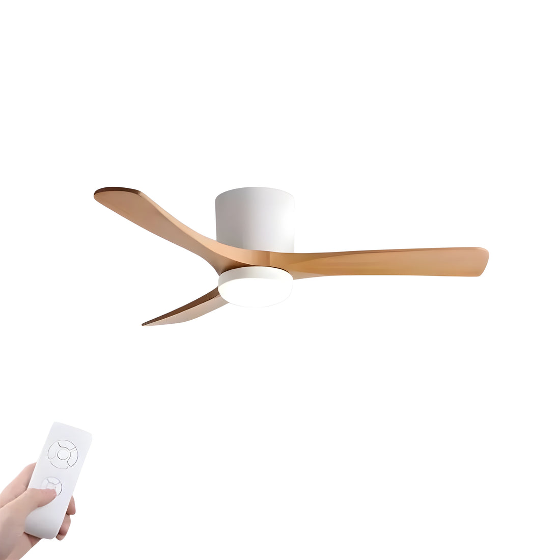 Wood Ceiling Fan with LED Light, 42"/52"