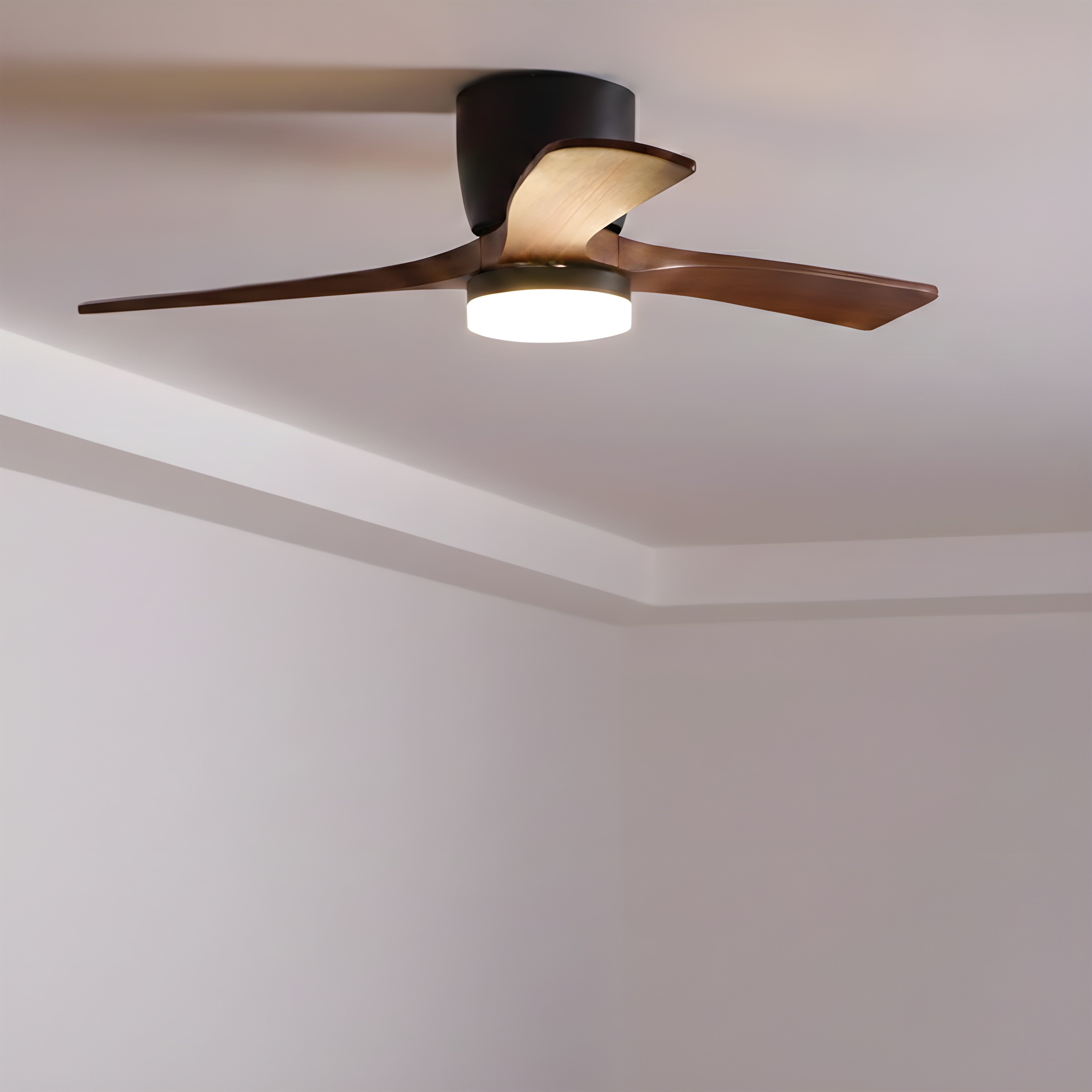 Wood Ceiling Fan with LED Light, 42"/52"