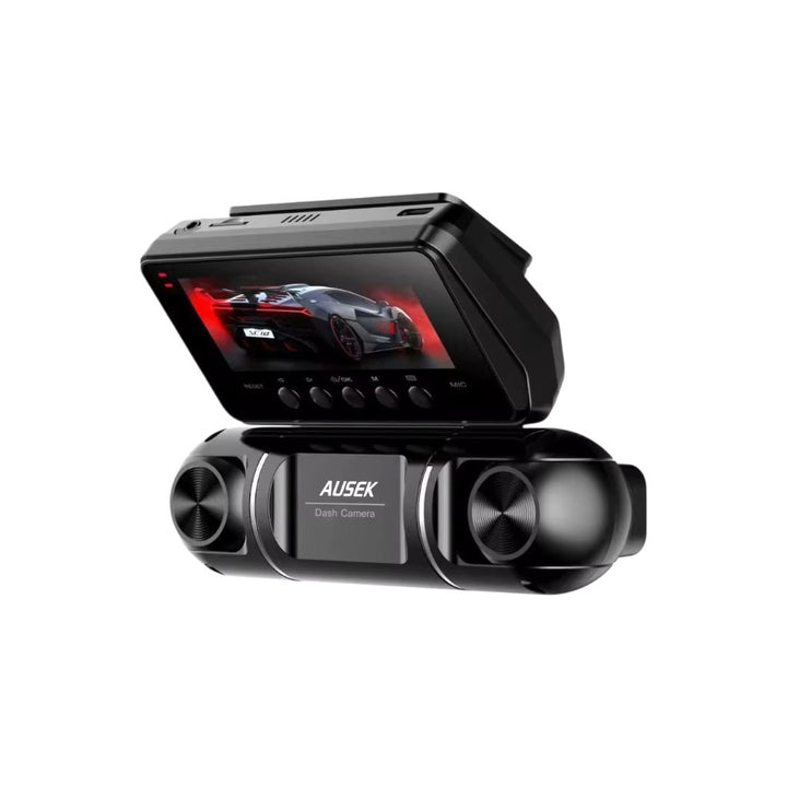 1080P 4-Channel Dash Cam with Front, Rear, Inside, and Side Cameras, FHD 360° Car DVR with Parking Mode, Supports up to 128GB