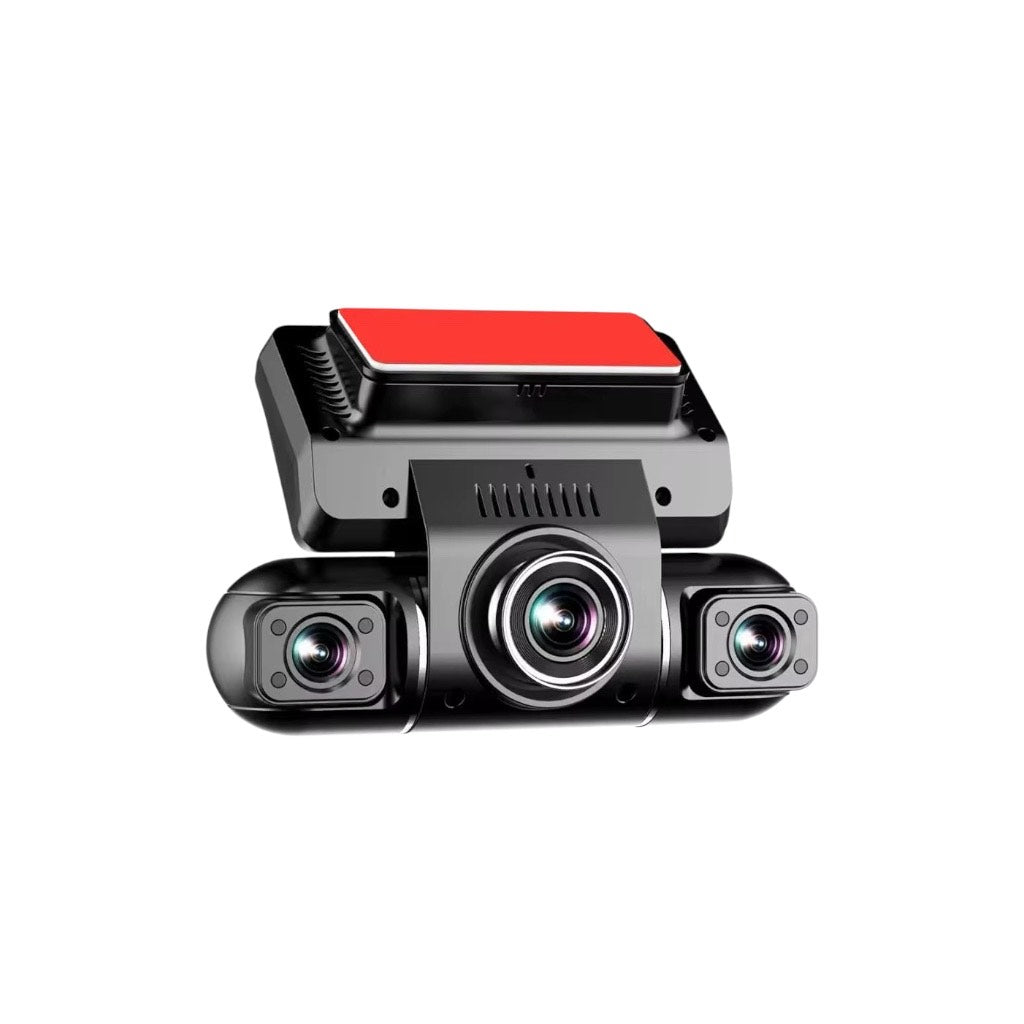 1080P 4-Channel Dash Cam with Front, Rear, Inside, and Side Cameras, FHD 360° Car DVR with Parking Mode, Supports up to 128GB