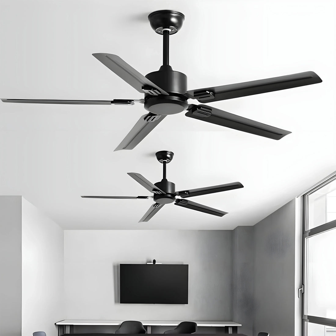 Rozzen Ceiling Fan, Indoor, DC Motor, Remote Control, 42"/52"
