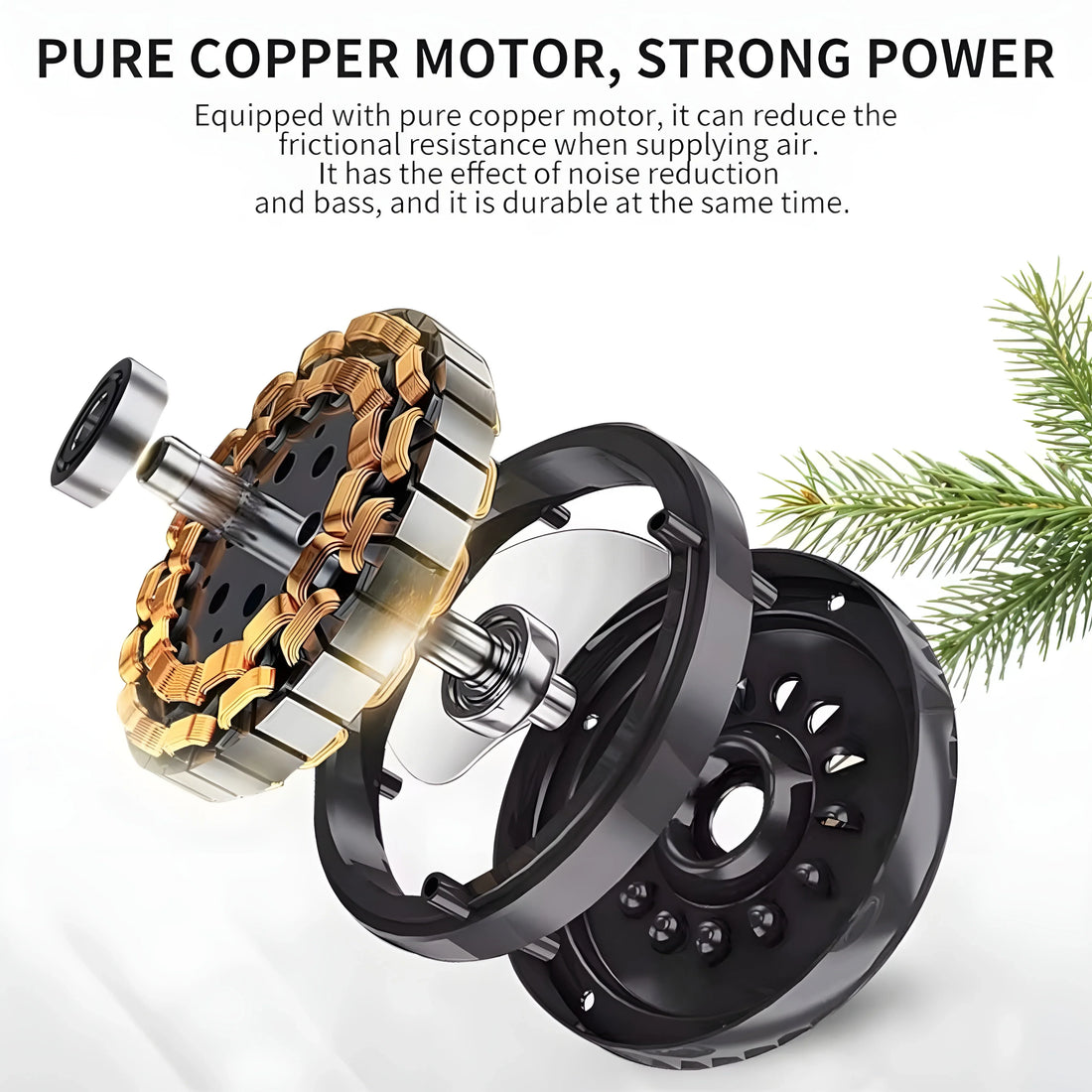 Rozzen Ceiling Fan, Indoor, DC Motor, Remote Control, 42"/52"
