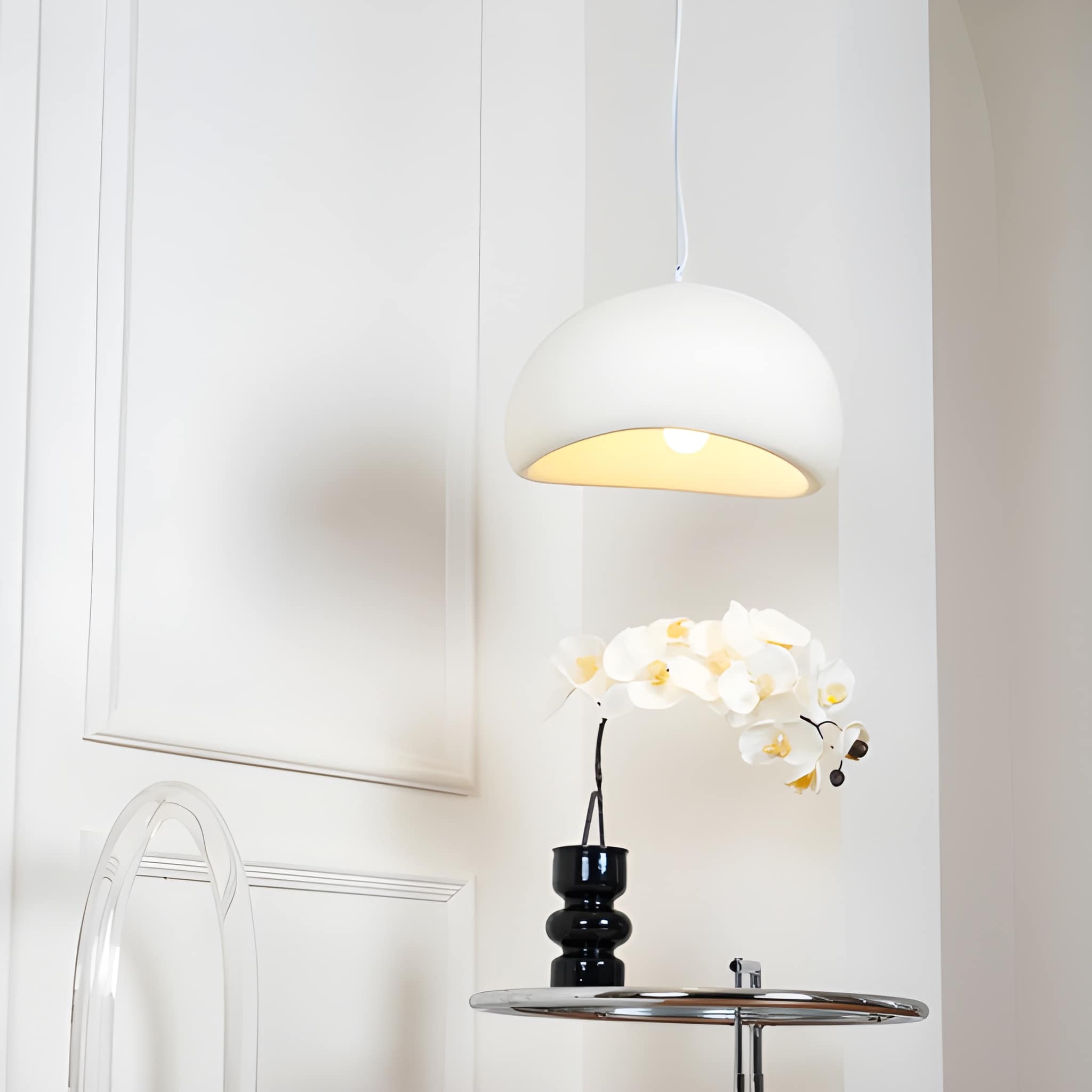 Modern Cloud Sphere Pendant Light - Sculptural Nordic Ceiling Lighting Fixture