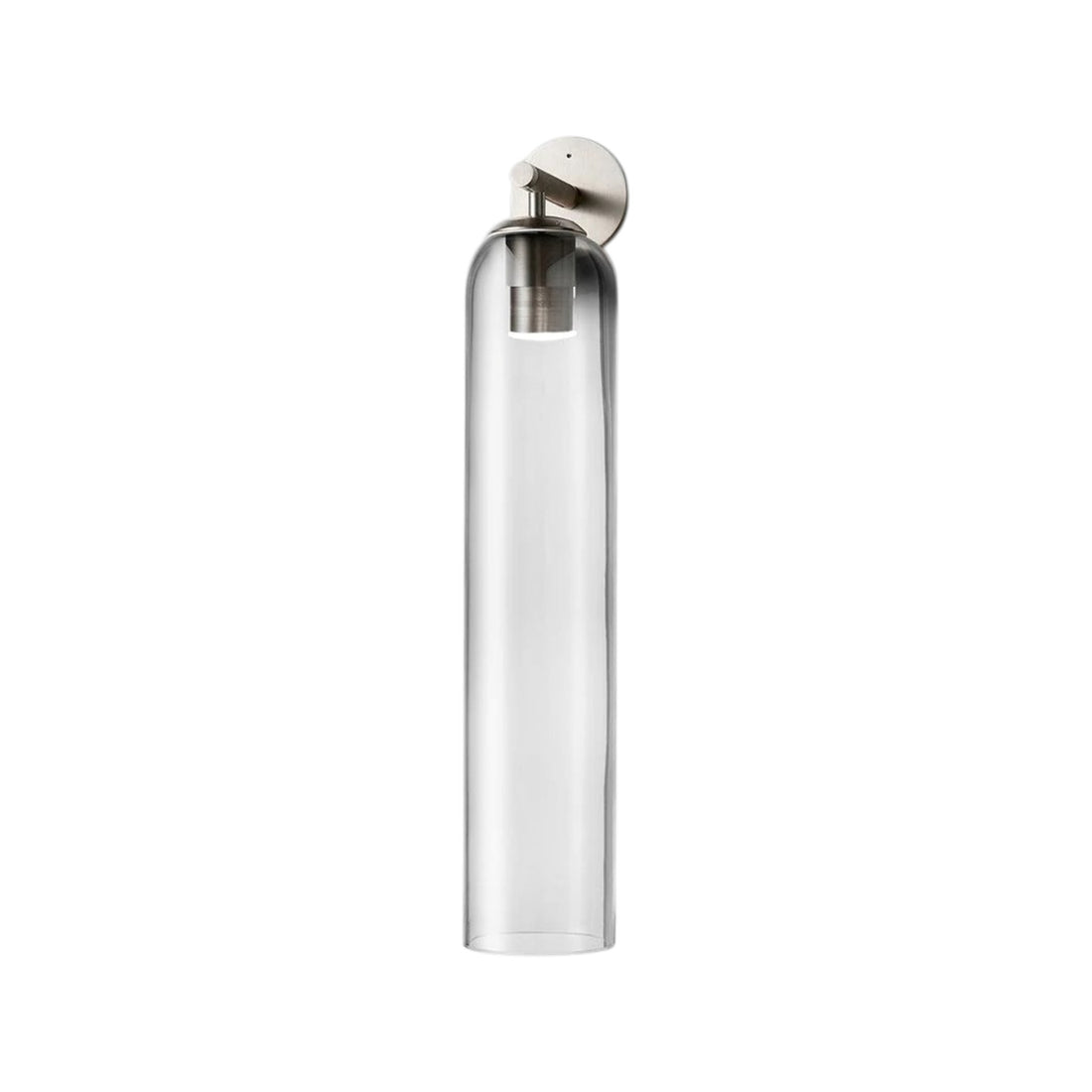 Art Glass Cylinder Wall Sconce with Light - Modern Mouthblown Glass
