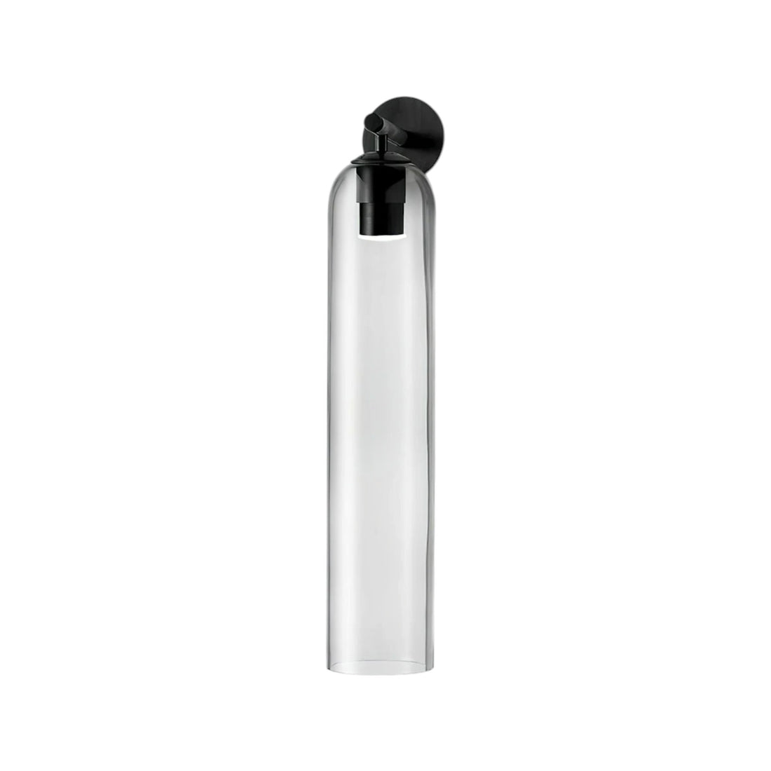 Art Glass Cylinder Wall Sconce with Light - Modern Mouthblown Glass