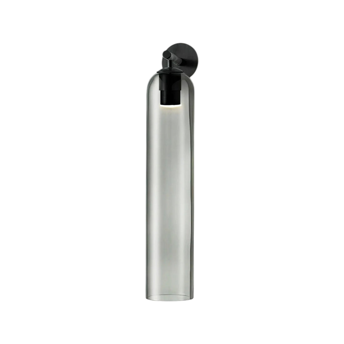 Art Glass Cylinder Wall Sconce with Light - Modern Mouthblown Glass