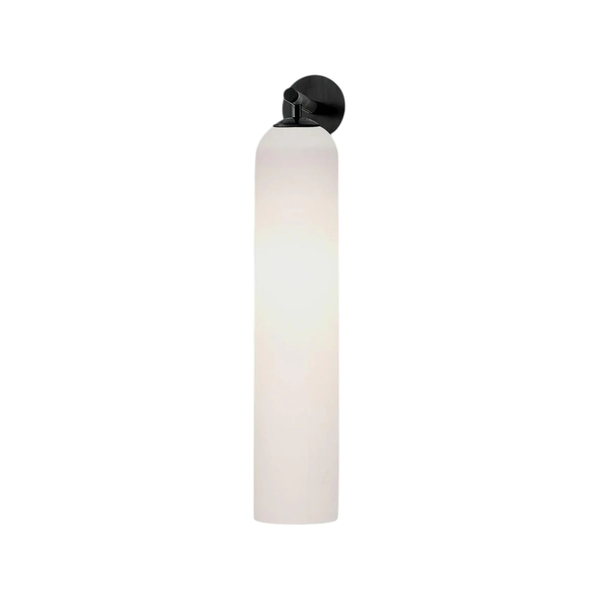 Art Glass Cylinder Wall Sconce with Light - Modern Mouthblown Glass