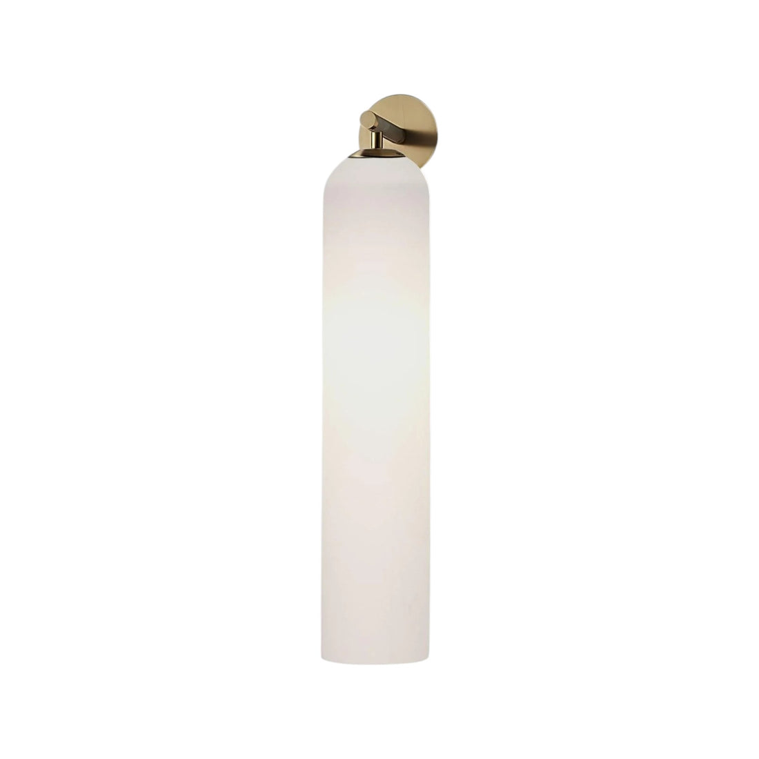 Art Glass Cylinder Wall Sconce with Light - Modern Mouthblown Glass