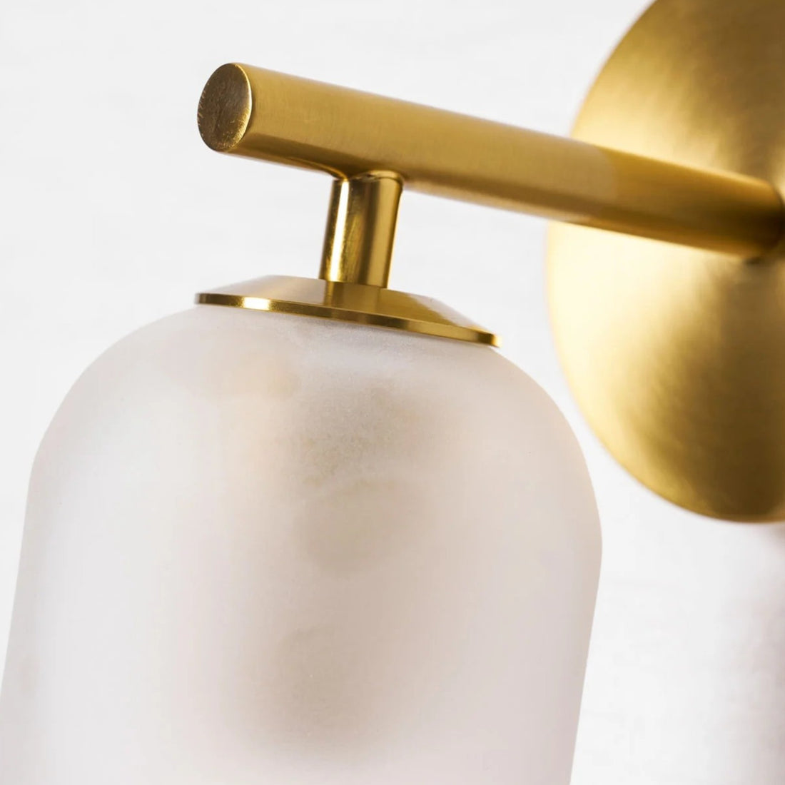 Art Glass Cylinder Wall Sconce with Light - Modern Mouthblown Glass