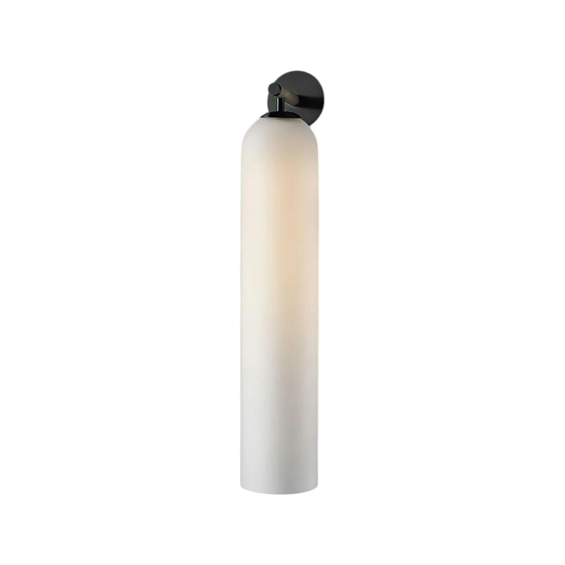 Art Glass Cylinder Wall Sconce with Light - Modern Mouthblown Glass