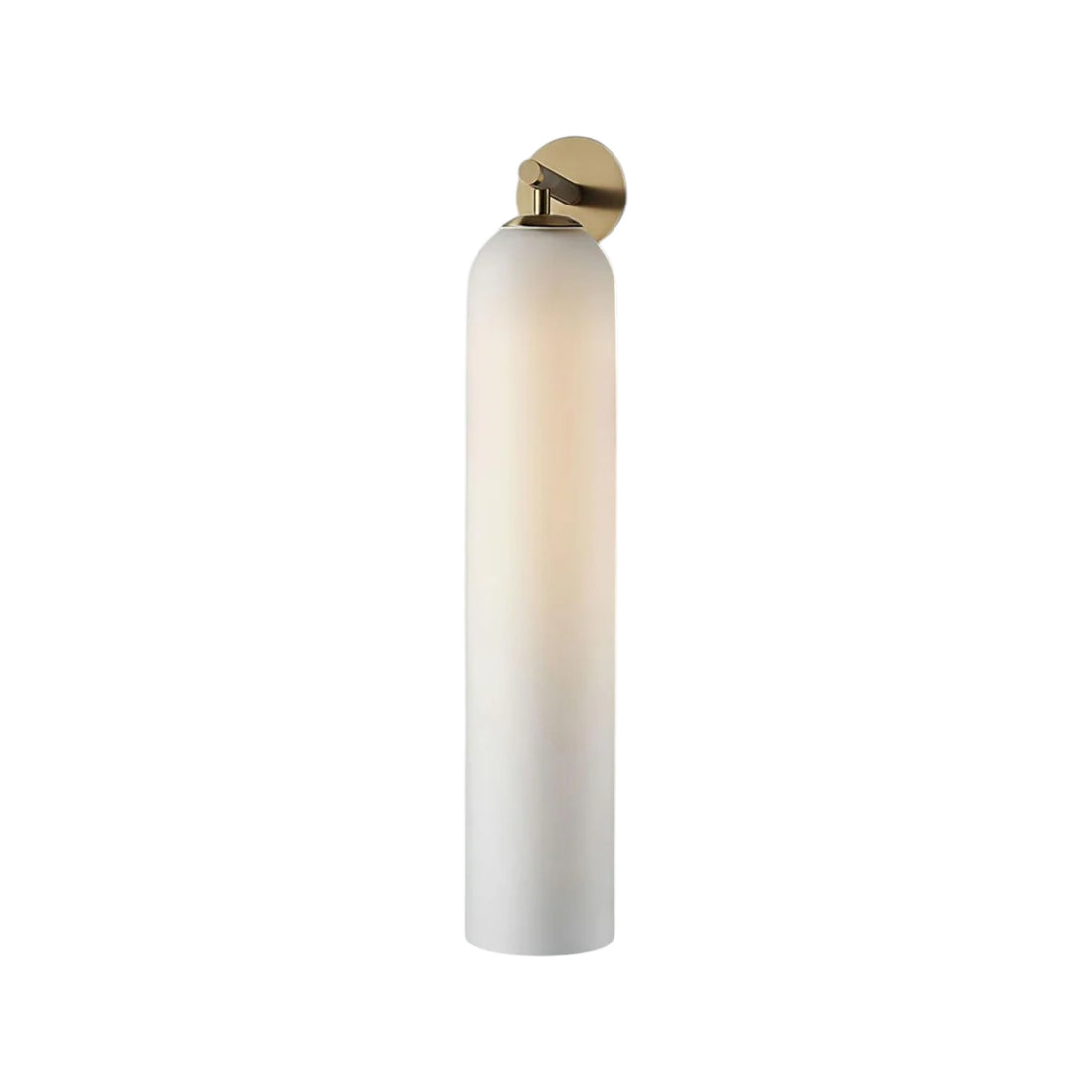 Art Glass Cylinder Wall Sconce with Light - Modern Mouthblown Glass