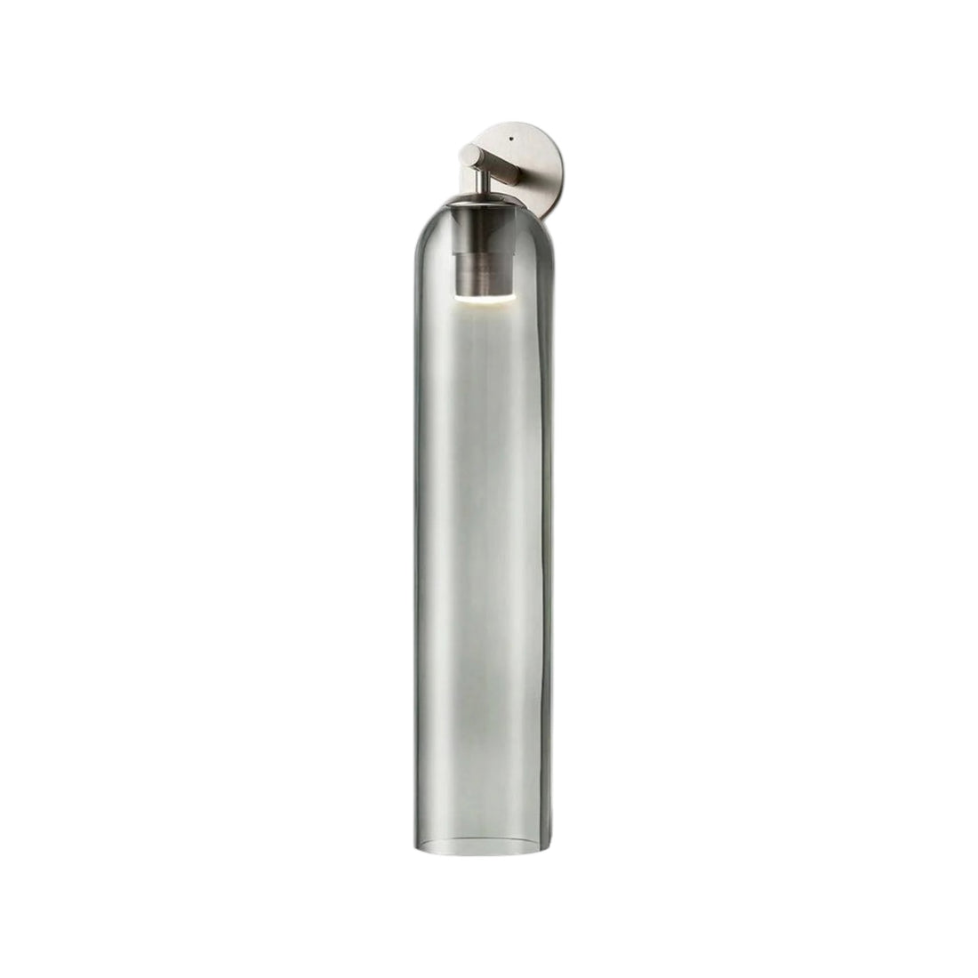 Art Glass Cylinder Wall Sconce with Light - Modern Mouthblown Glass