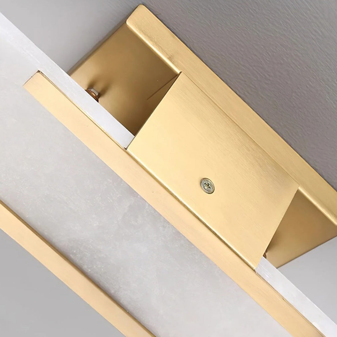 Natural Alabaster Wall Sconce with Light - Modern Brass Indoor Wall Light Fixture