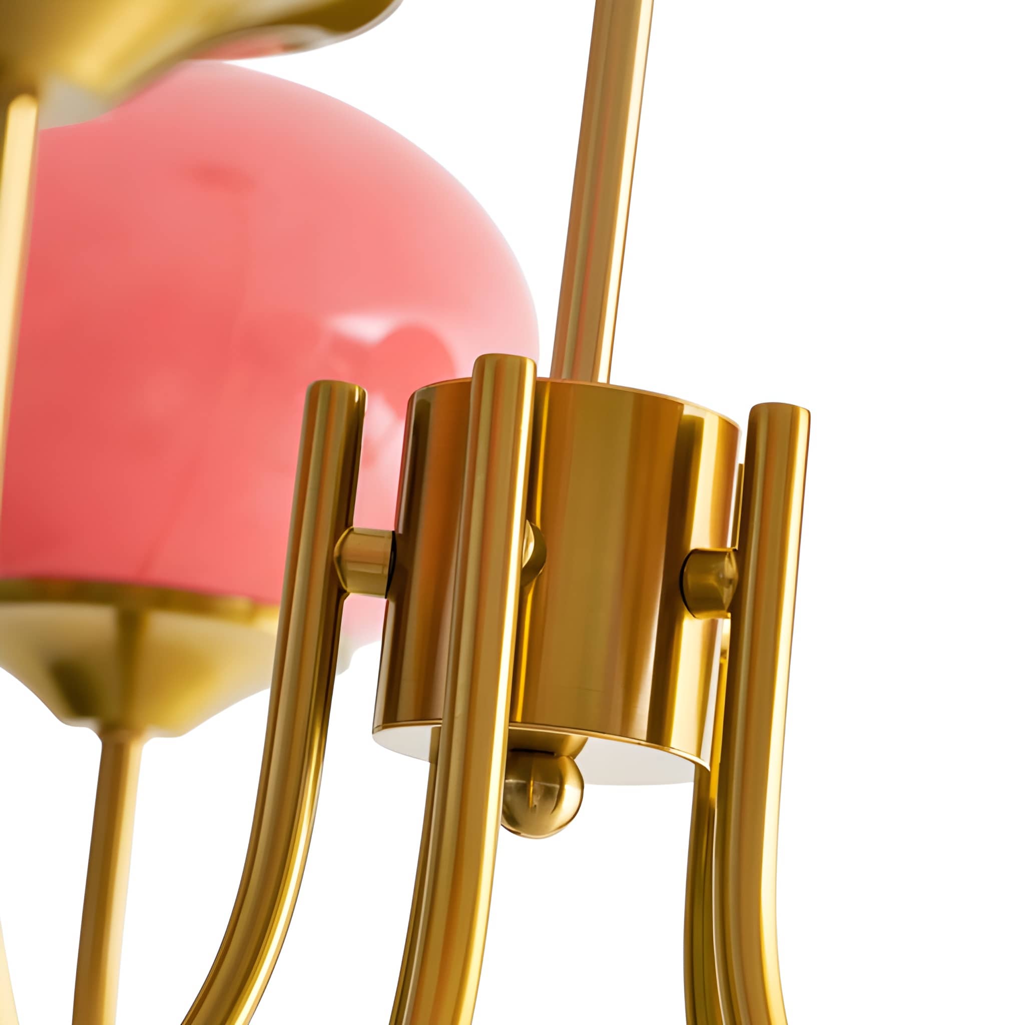 Marshmallow Glass Globe Chandelier - Modern Mid-Century Ceiling Light Fixture
