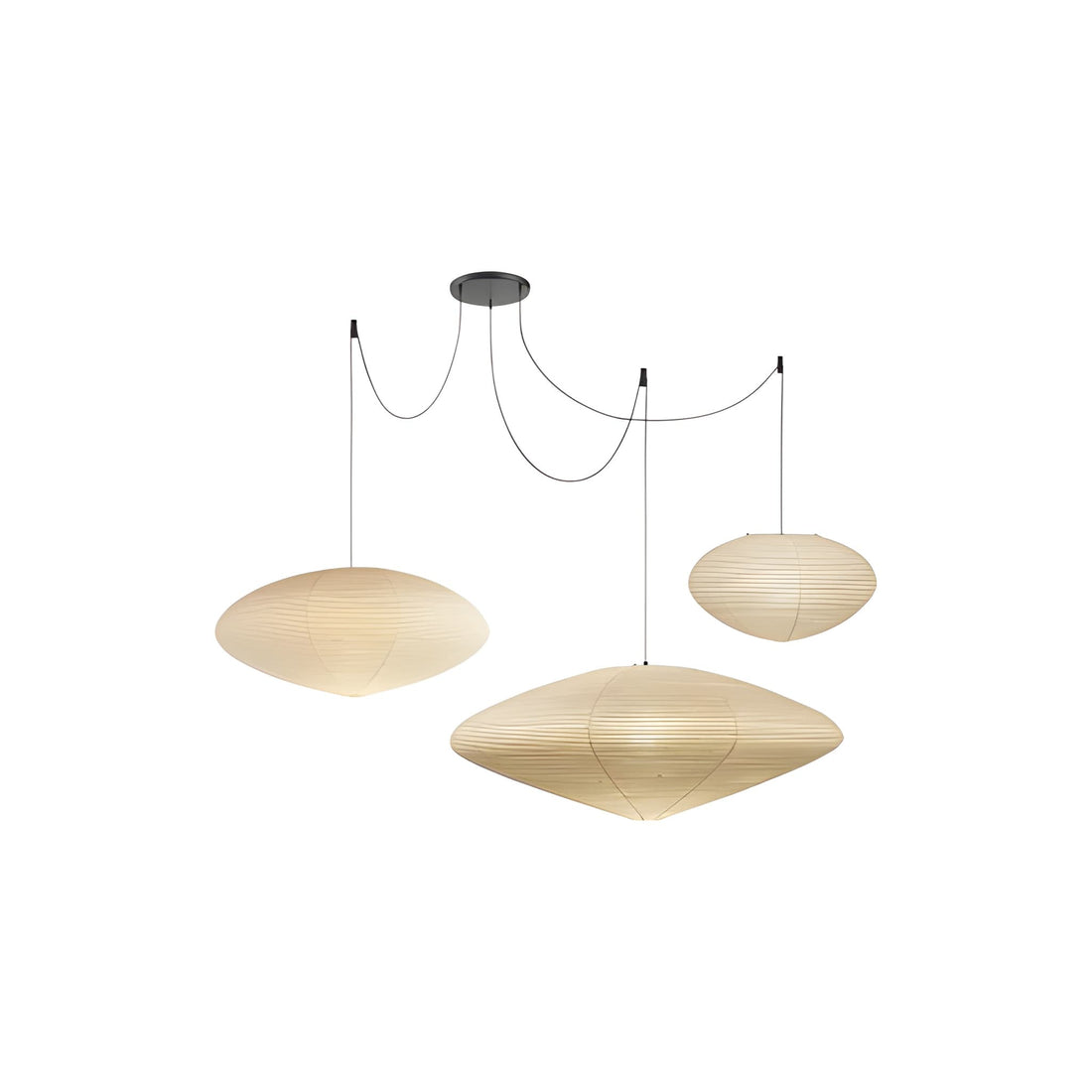 Akari Washi Paper Pendant Light - Modern LED Ceiling Lamp