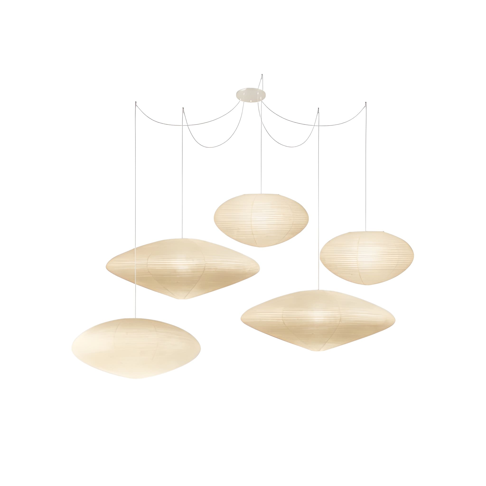 Akari Washi Paper Pendant Light - Modern LED Ceiling Lamp
