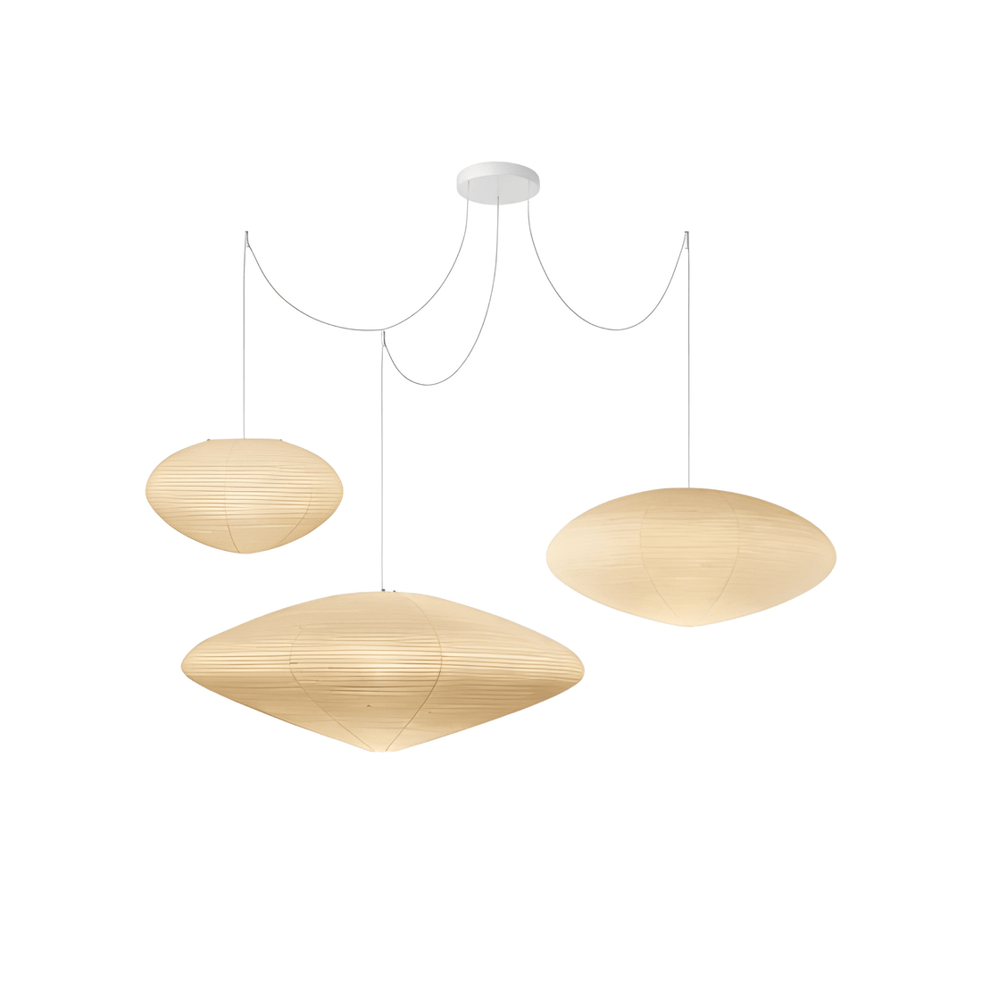 Akari Washi Paper Pendant Light - Modern LED Ceiling Lamp