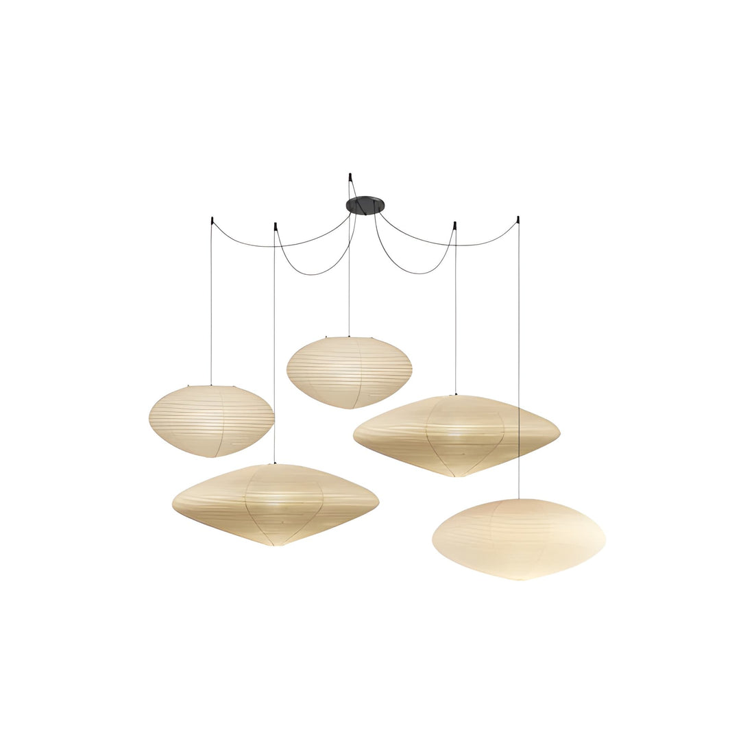Akari Washi Paper Pendant Light - Modern LED Ceiling Lamp