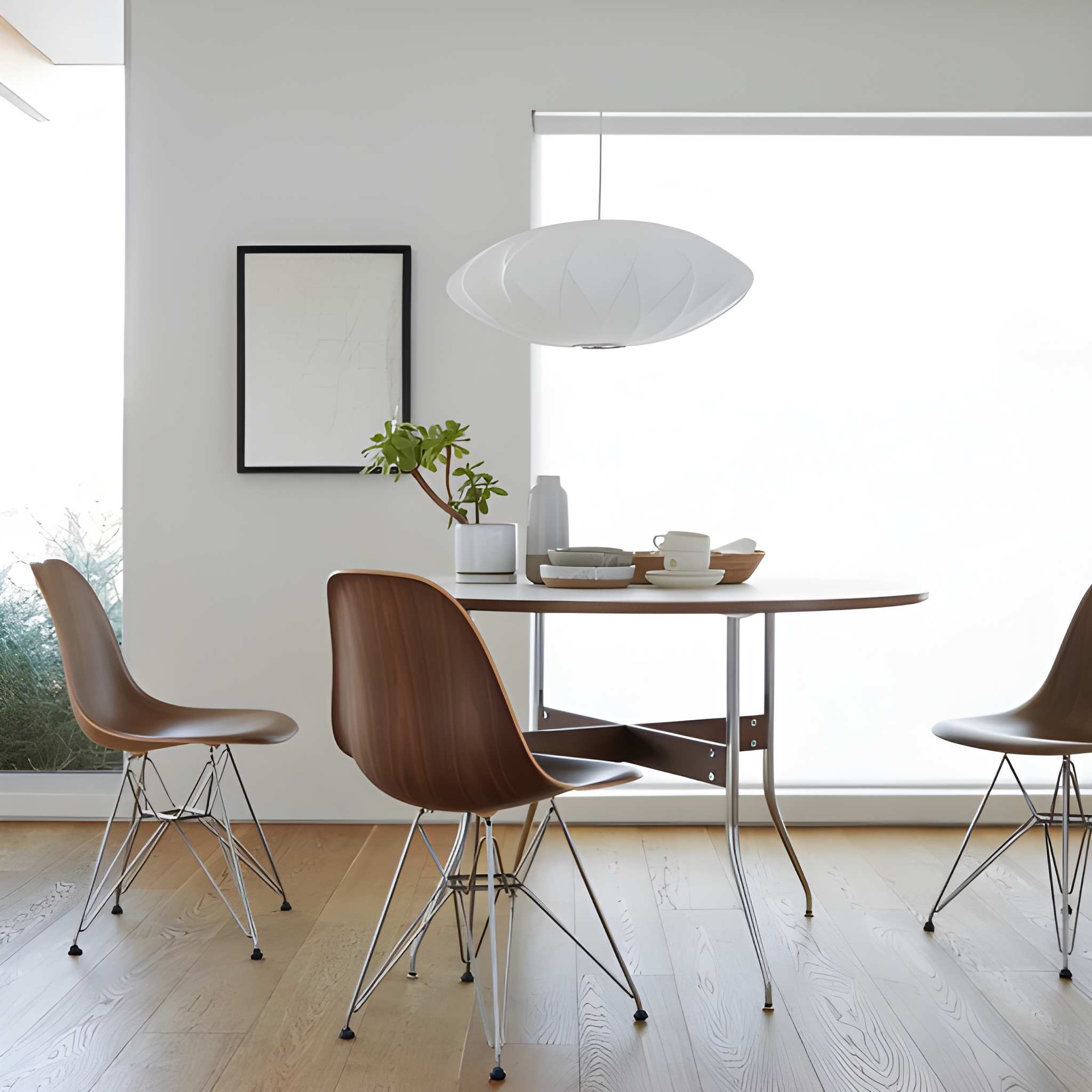 Akari Washi Paper Pendant Light - Modern LED Ceiling Lamp
