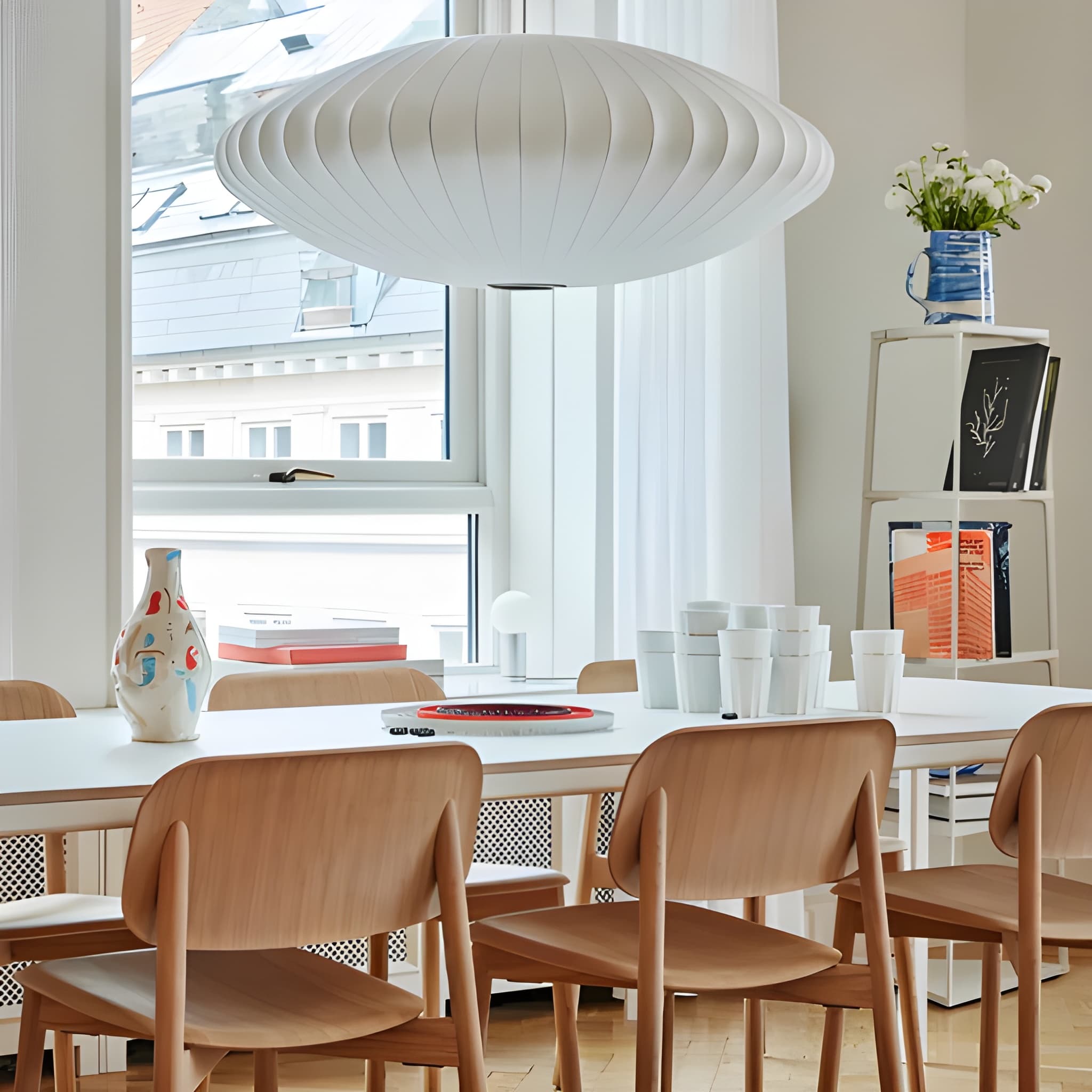 Akari Washi Paper Pendant Light - Modern LED Ceiling Lamp