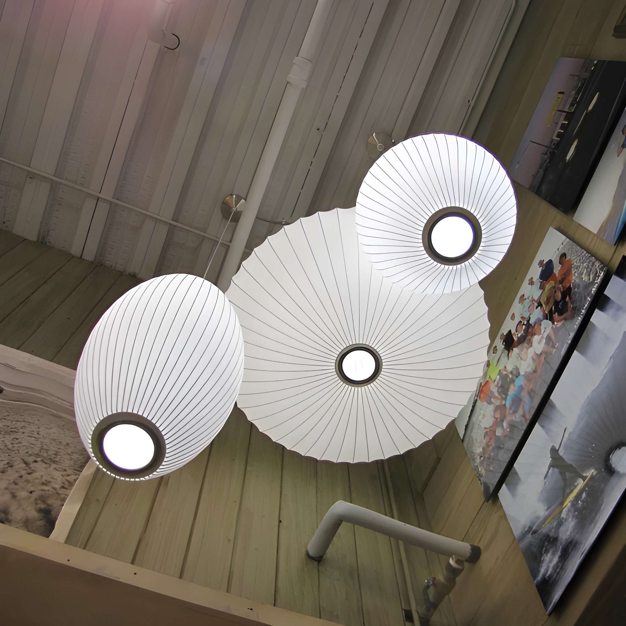 Akari Washi Paper Pendant Light - Modern LED Ceiling Lamp