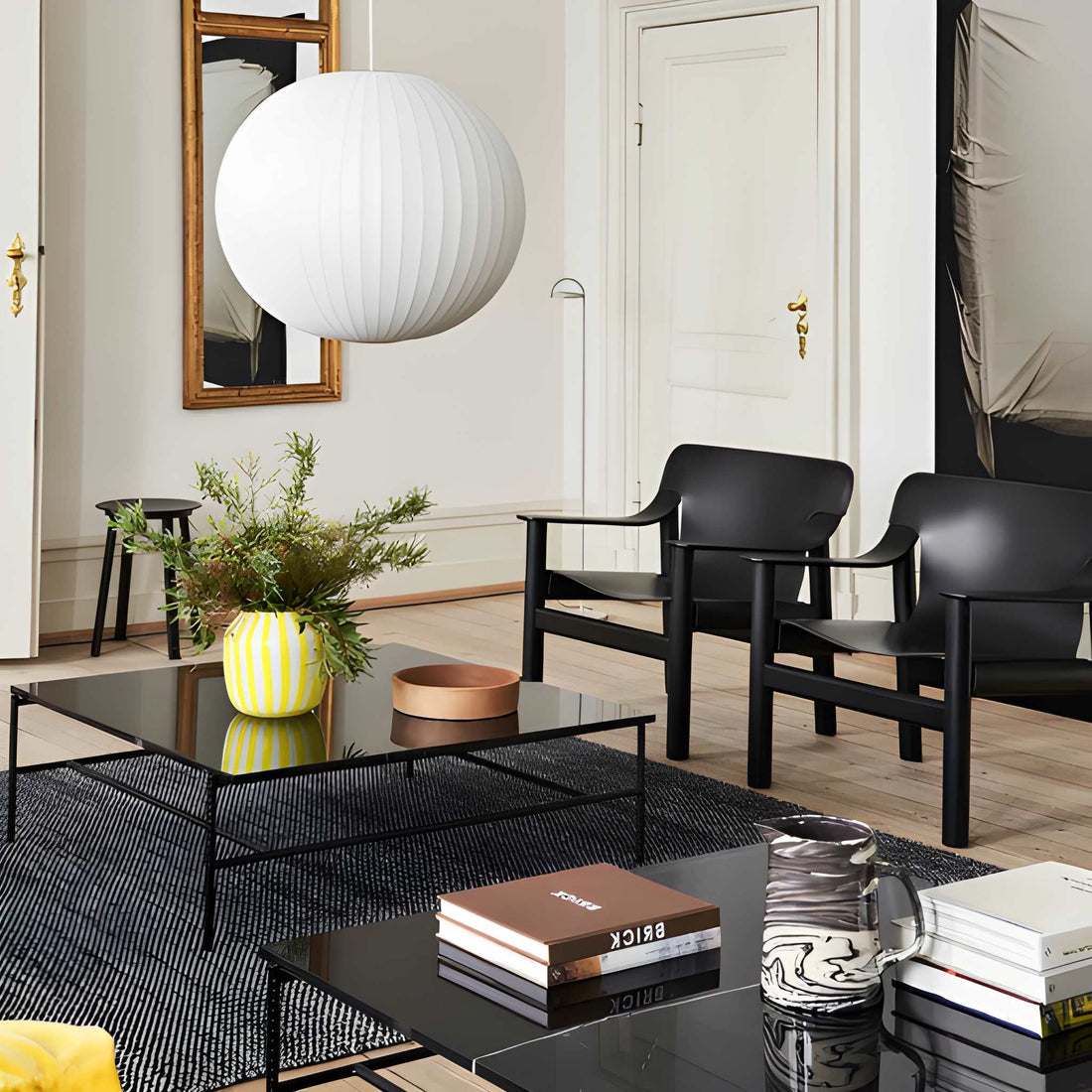 Akari Washi Paper Pendant Light - Modern LED Ceiling Lamp