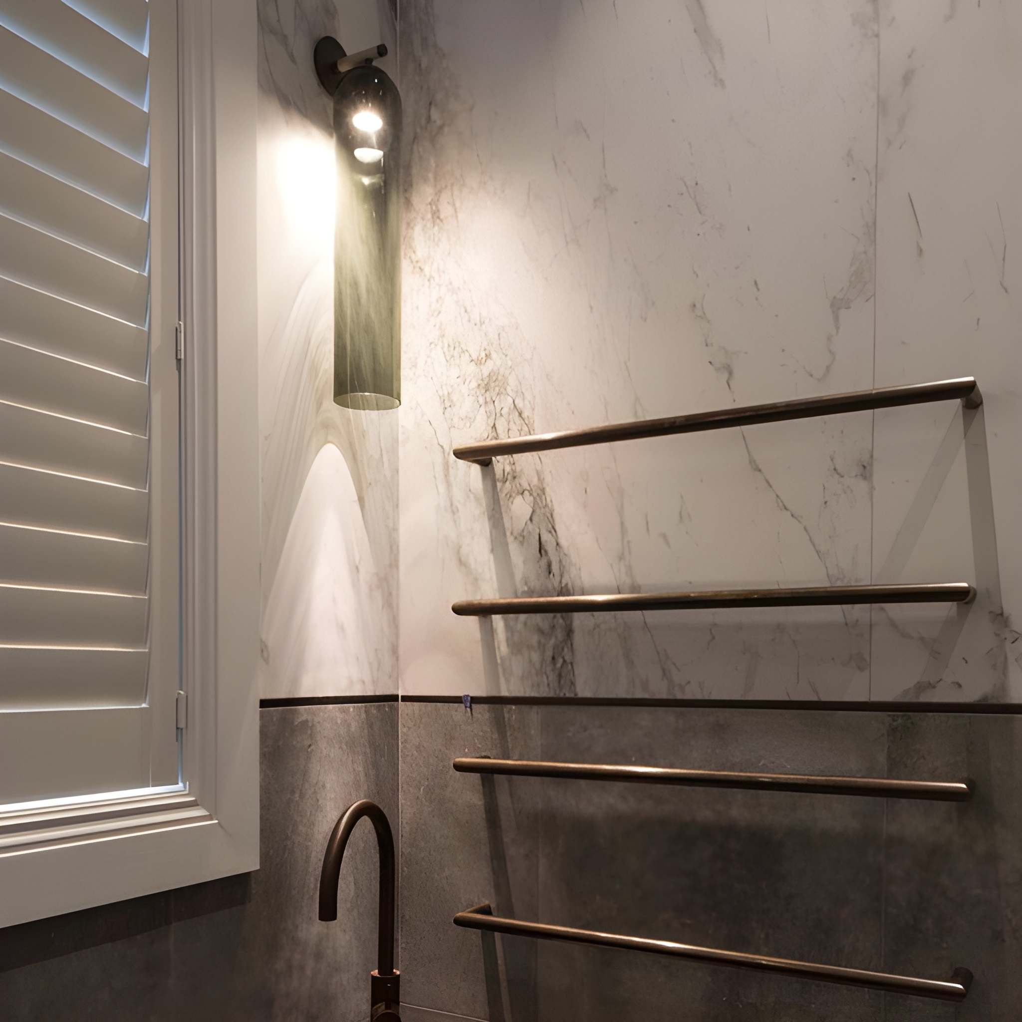 Art Glass Cylinder Wall Sconce with Light - Modern Mouthblown Glass